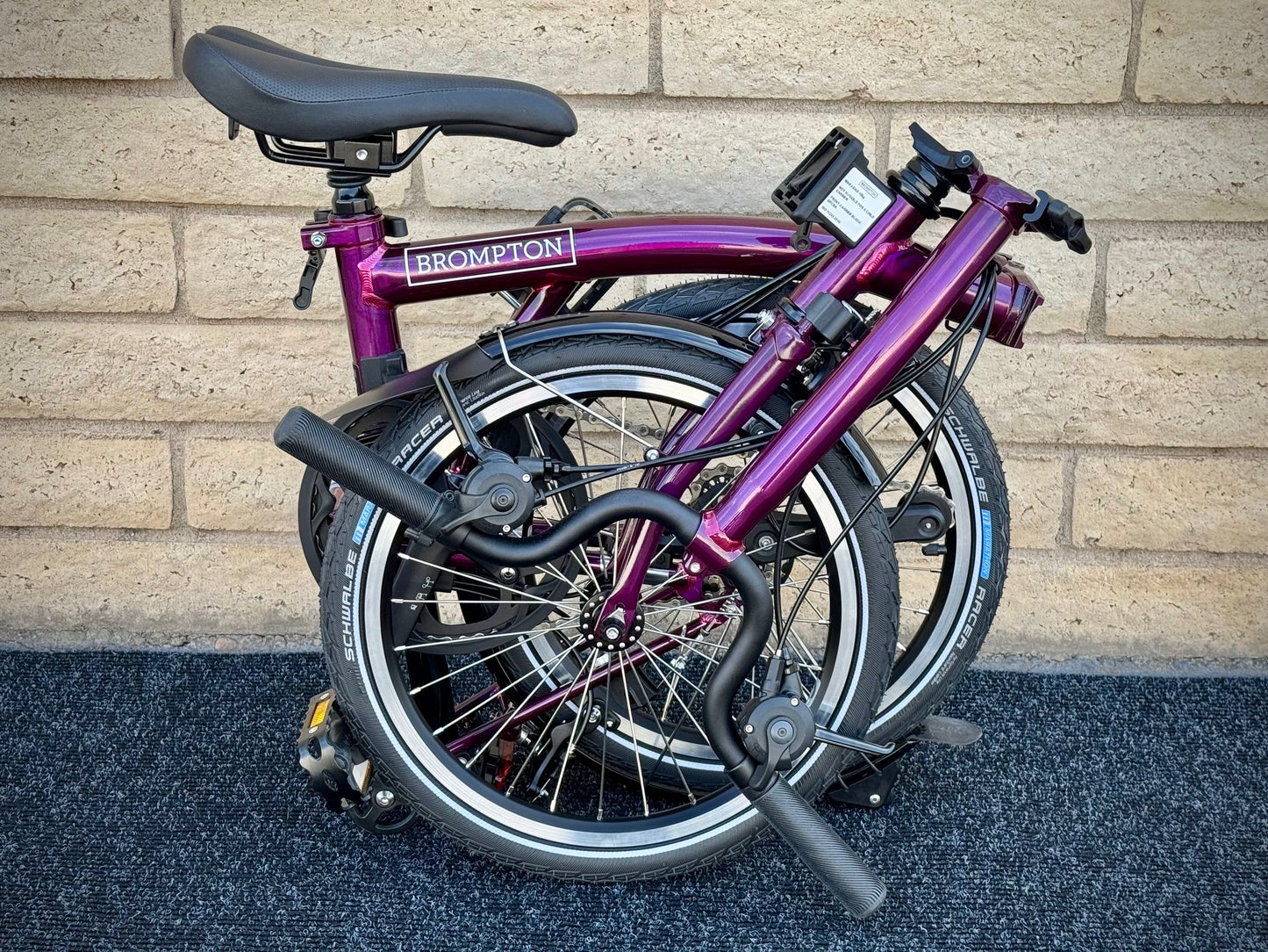 Brompton C Line 12-Speed Mid-HB Amethyst Lacquer
