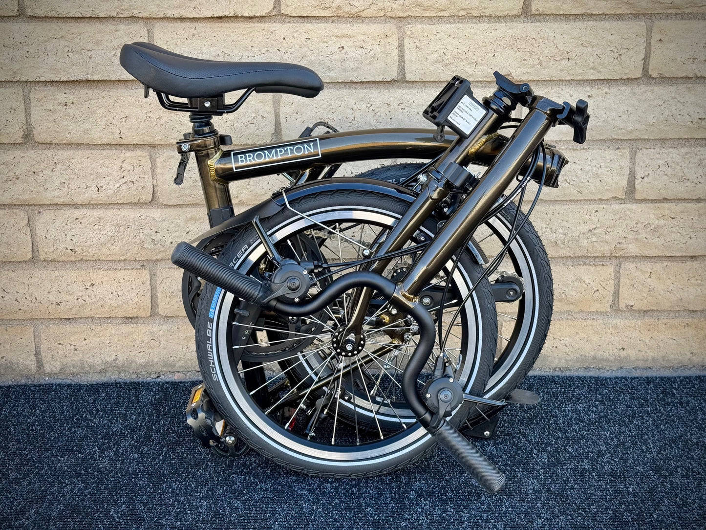 Brompton C Line 12-Speed Mid-HB Black Lacquer