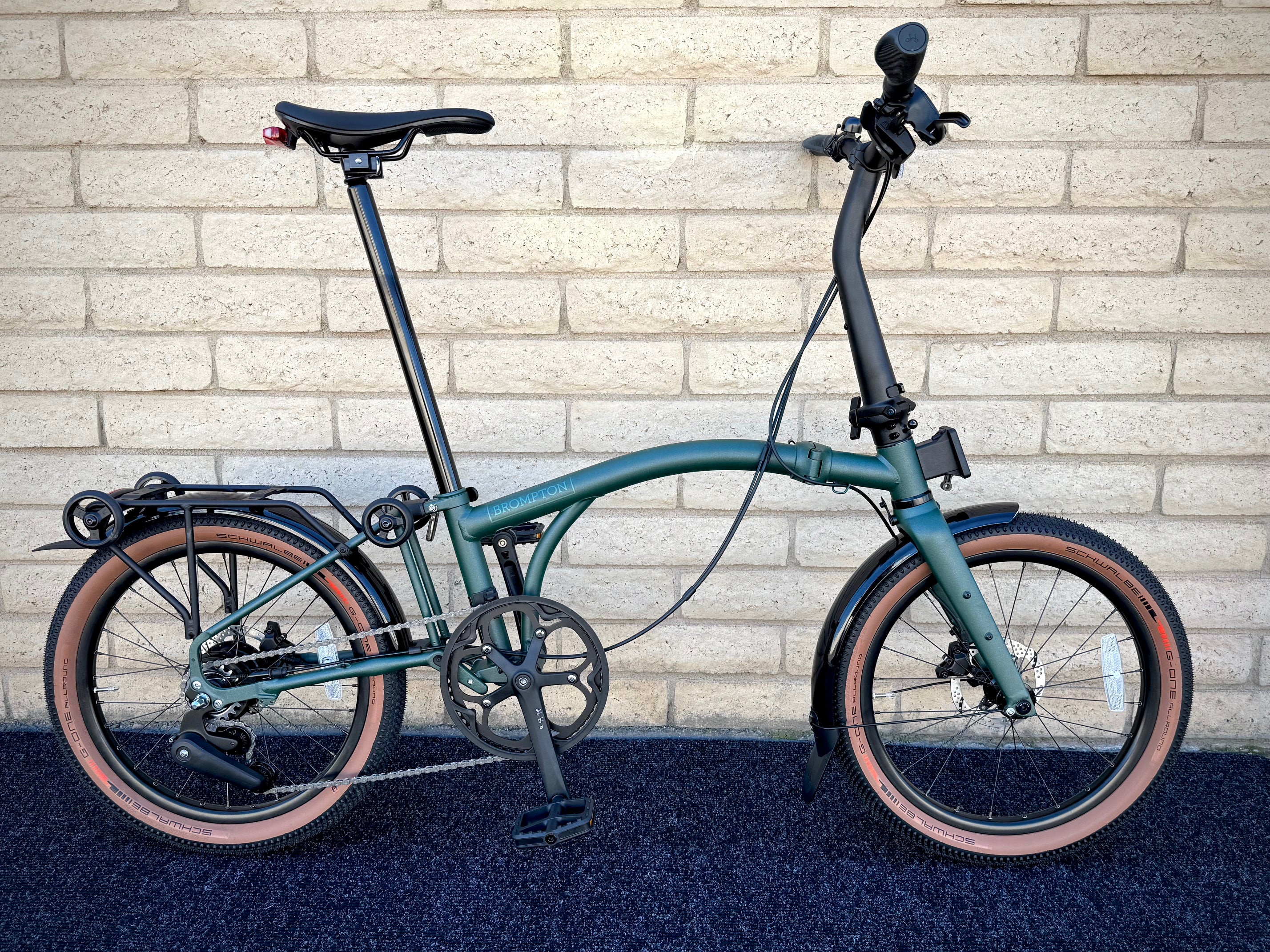 Brompton G Line 8-Speed Forest Green Sizes – PortaPedal Bike