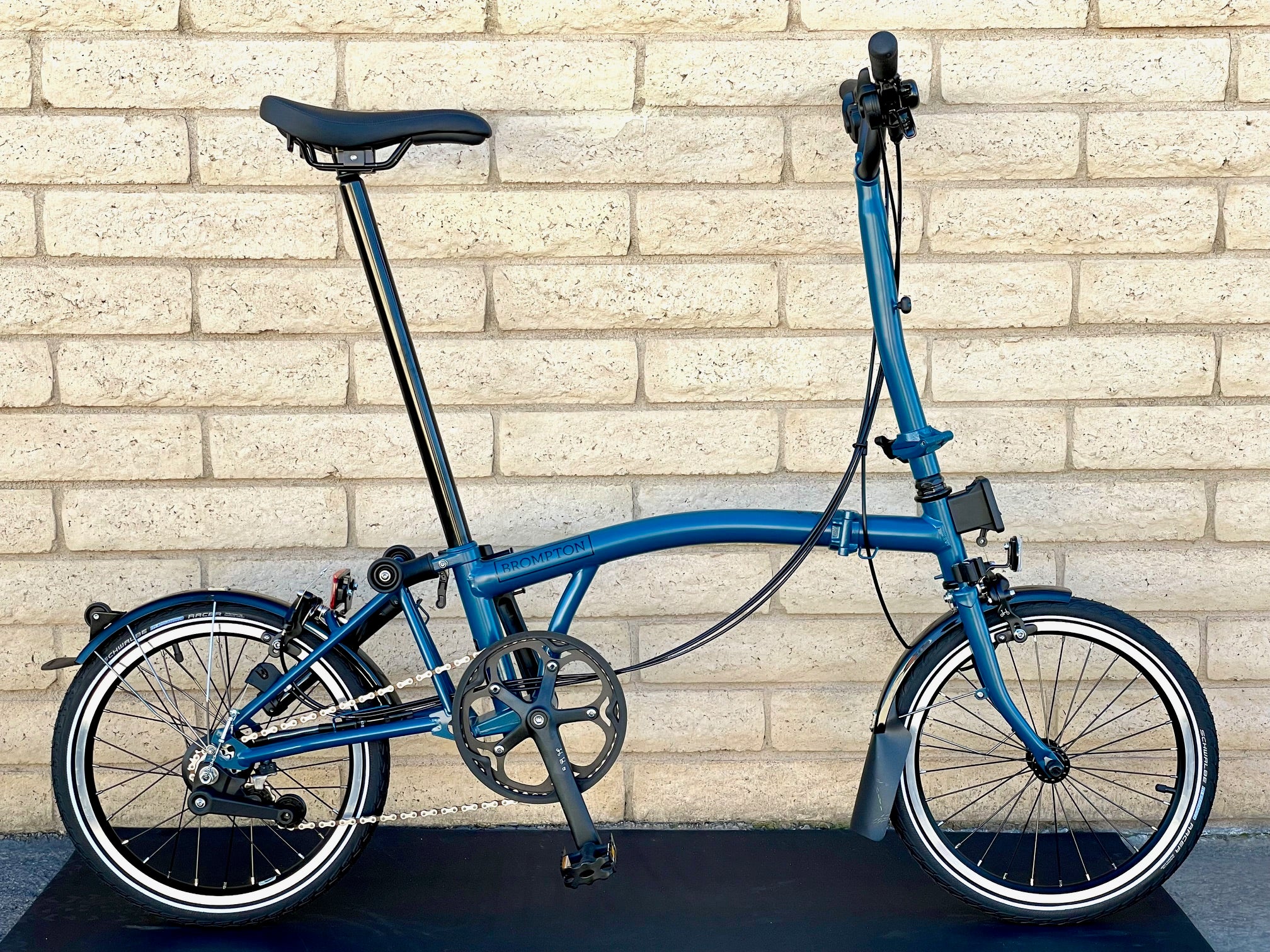 2024 Brompton C-Line Explore High-HB Ocean Blue Black Edition (H6L)