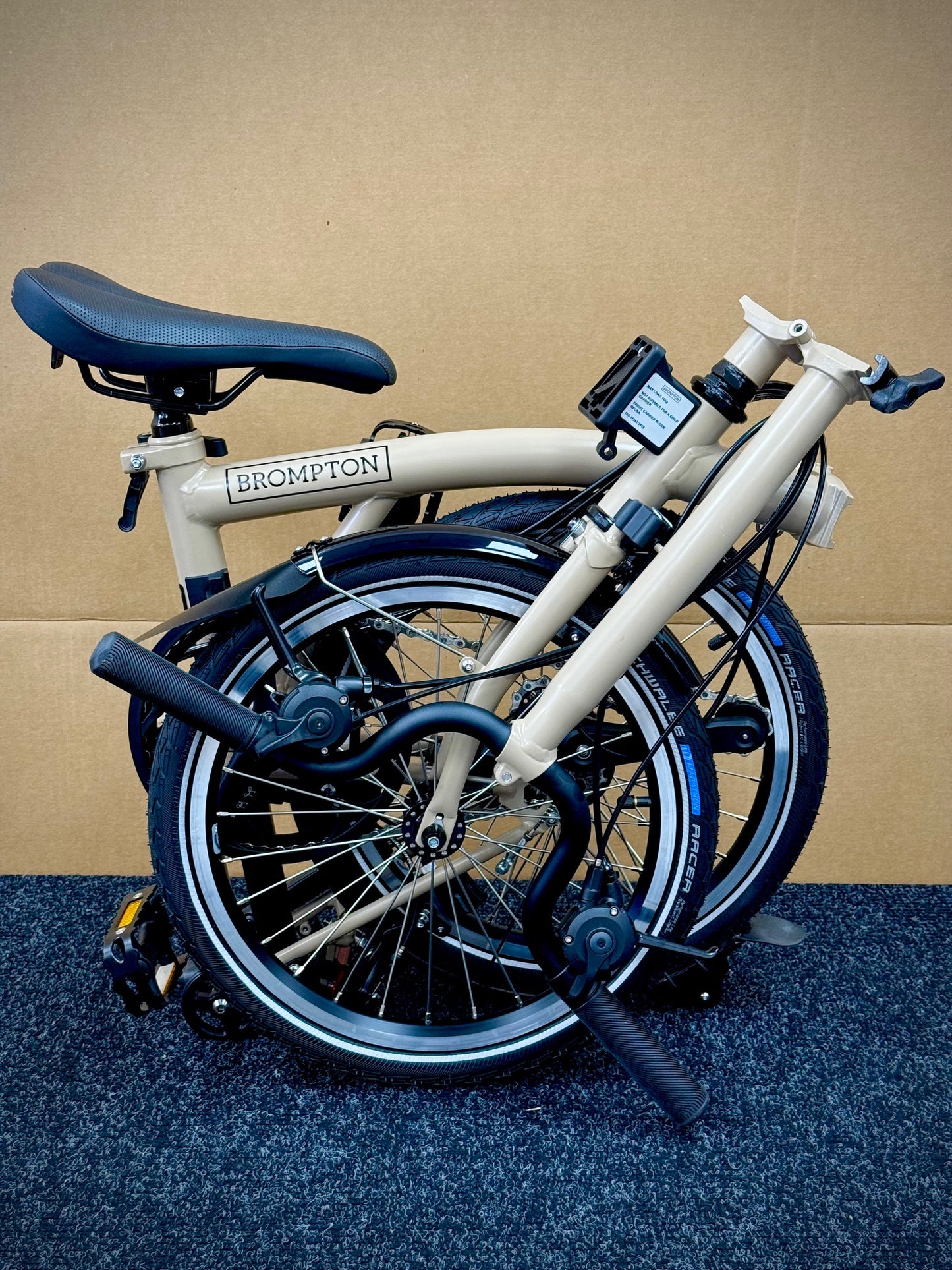Brompton C Line 12-Speed High-HB Dune Sand