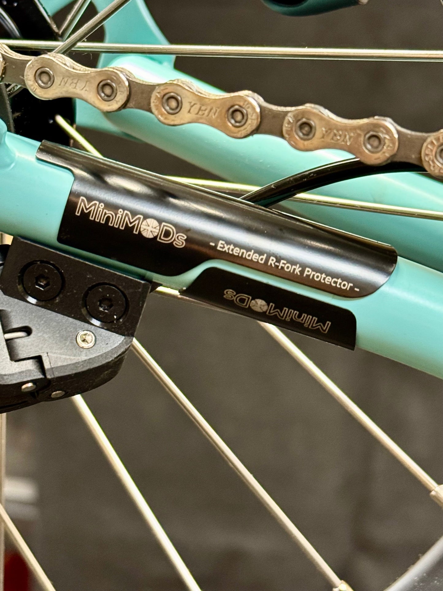 Brompton Axle Hook and Rear Triangle Frame Protector Set Titanium