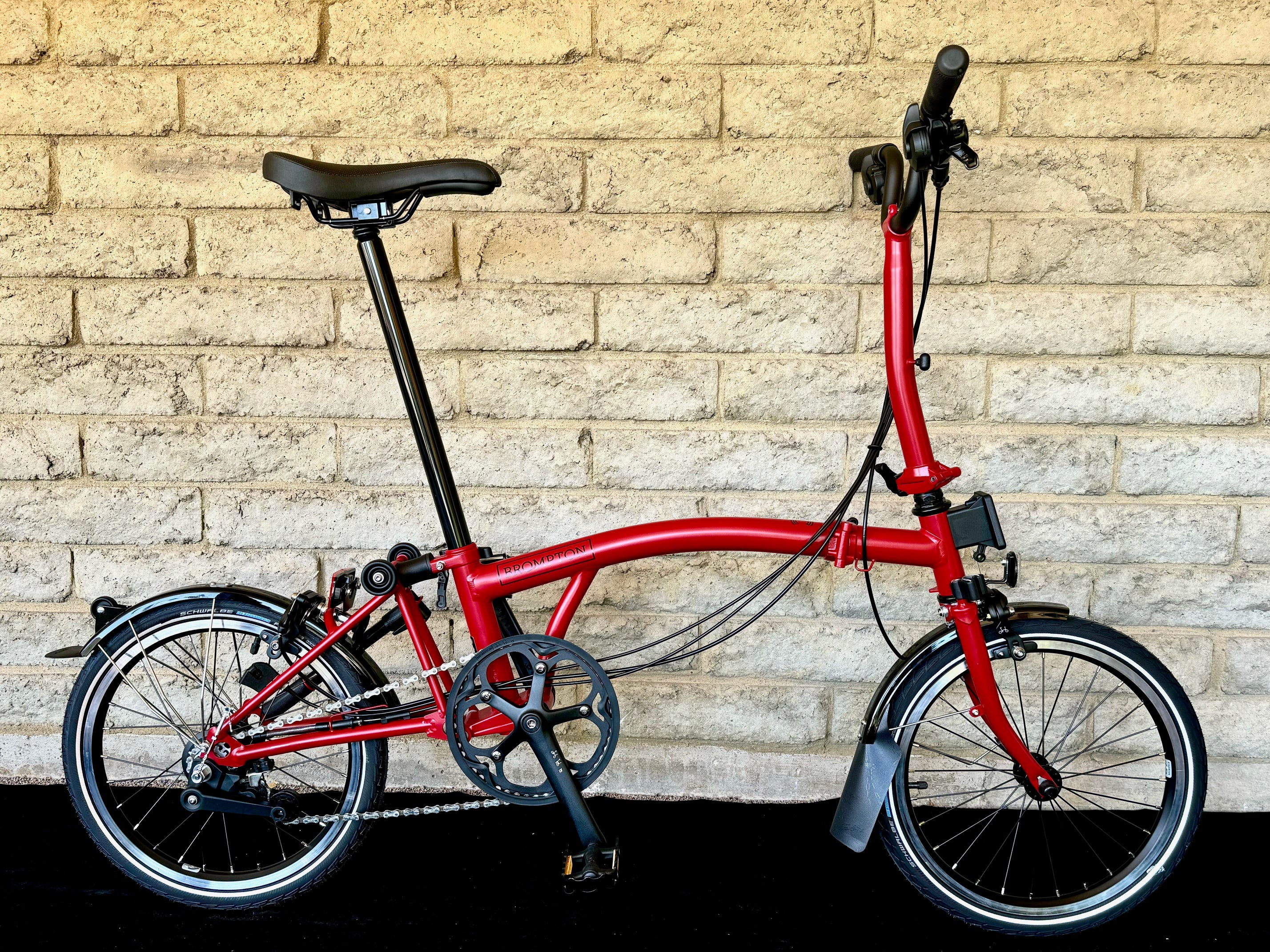 Brompton C Line Explore Mid HB House Red M6L PortaPedal Bike