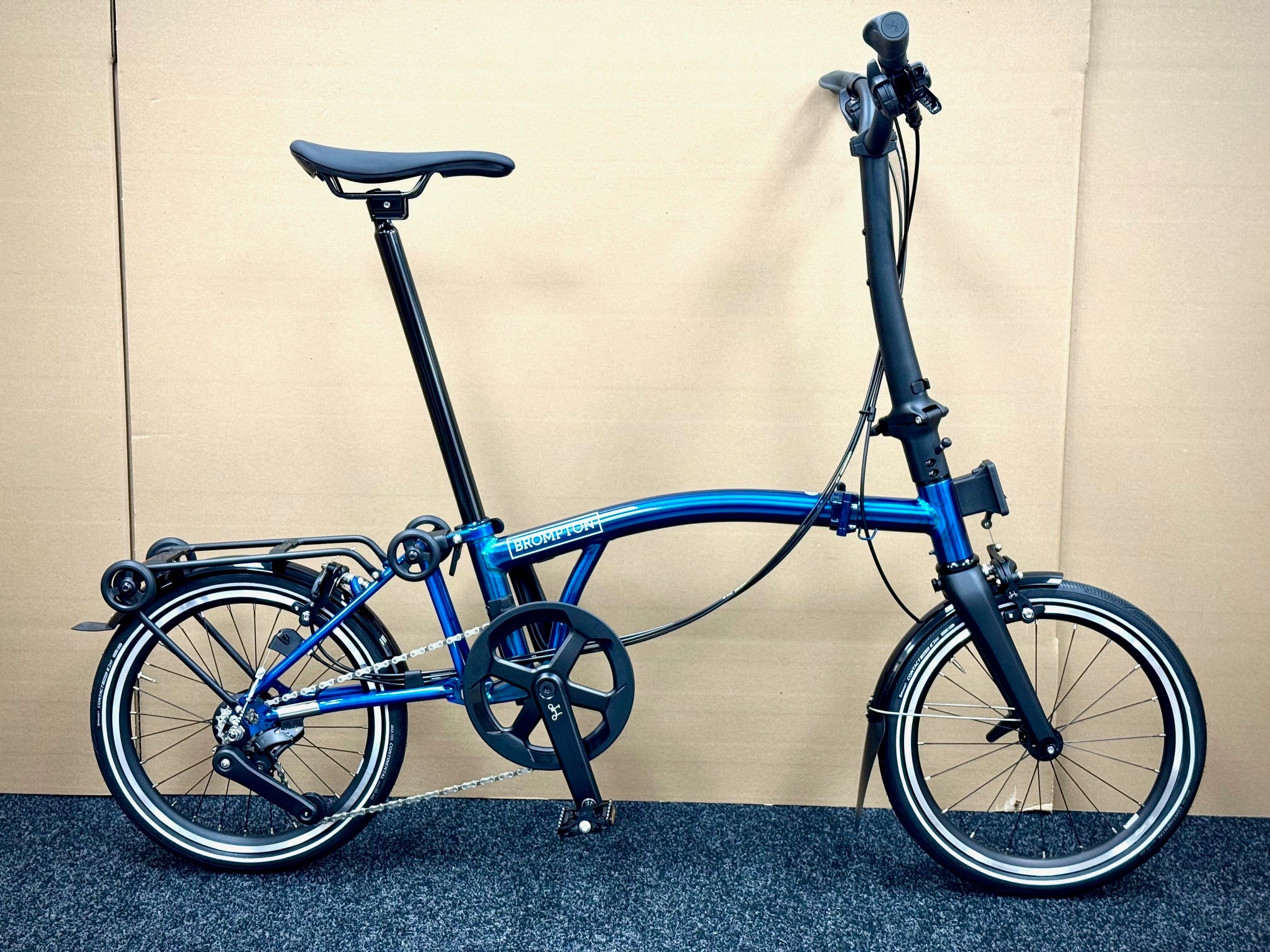 アクセサリー EERDER AL BROMPTON bluelug circles BLUE LUG* frame pad for brompton (wax brown) - BLUE LUG GLOBAL