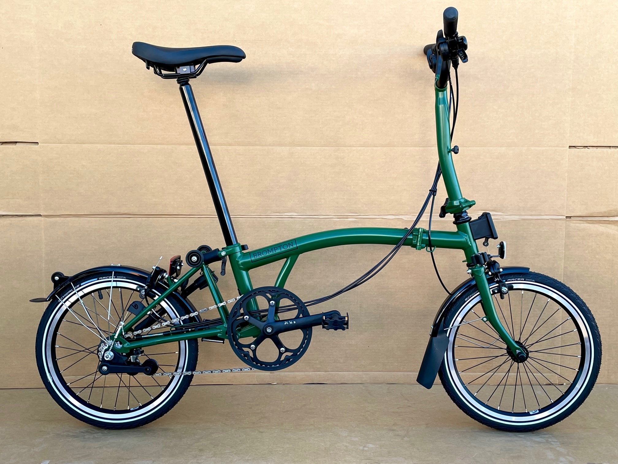 Brompton C Line 6-Speed Mid-HB Racing Green – PortaPedal Bike