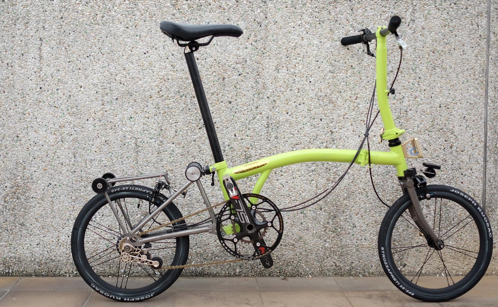 Brompton H H Titanium Seat Post Black PortaPedal Bike