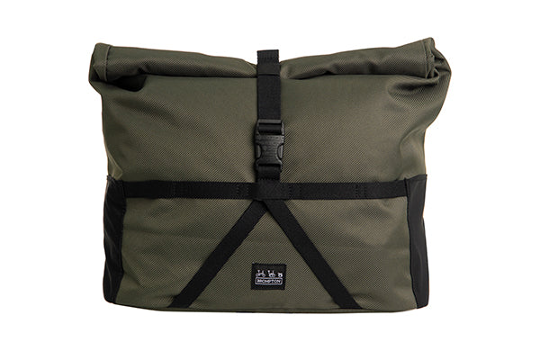 fahrradtasche oliv Brompton Borough Roll Top Bag Medium in Olive Green