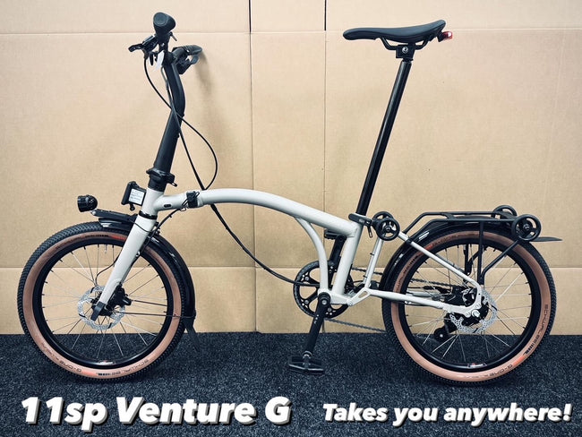 Brompton Venture G Line Alfine 11-Speed Trail Dust White Medium