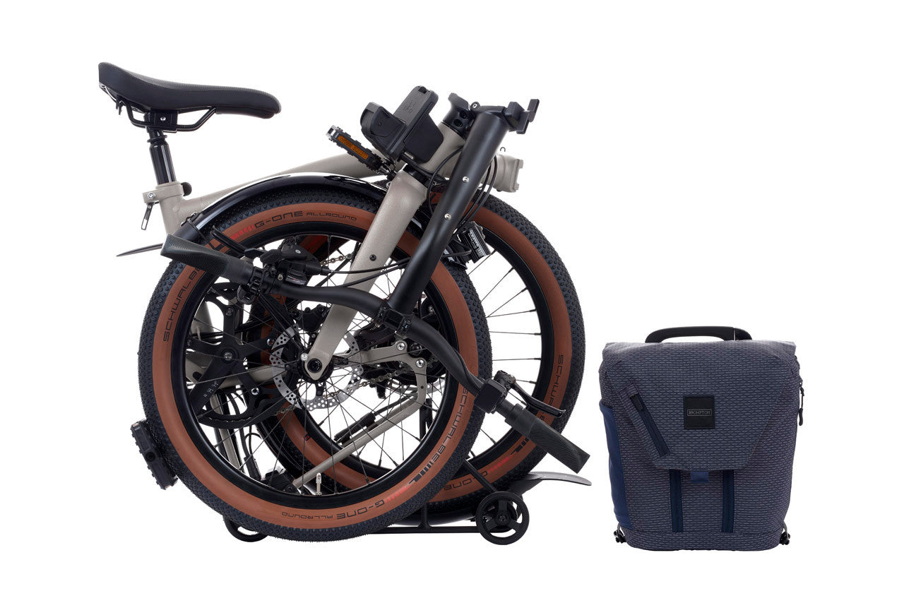 Brompton G Line ELECTRIC 4-Speed Trail Dust White IN STOCK NOW!