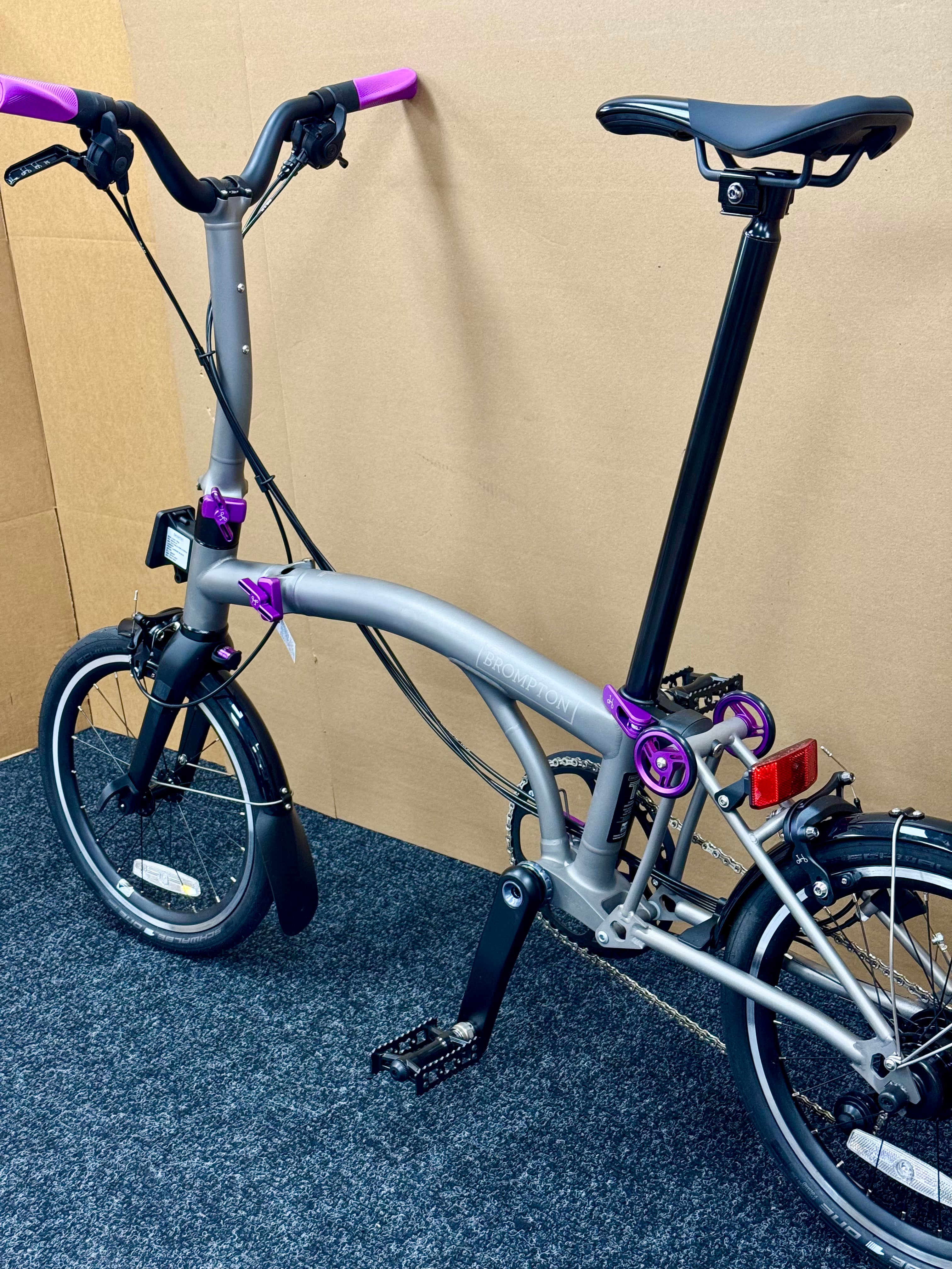 Brompton T Line 12-Speed Mid HB UPGRADED! – PortaPedal Bike