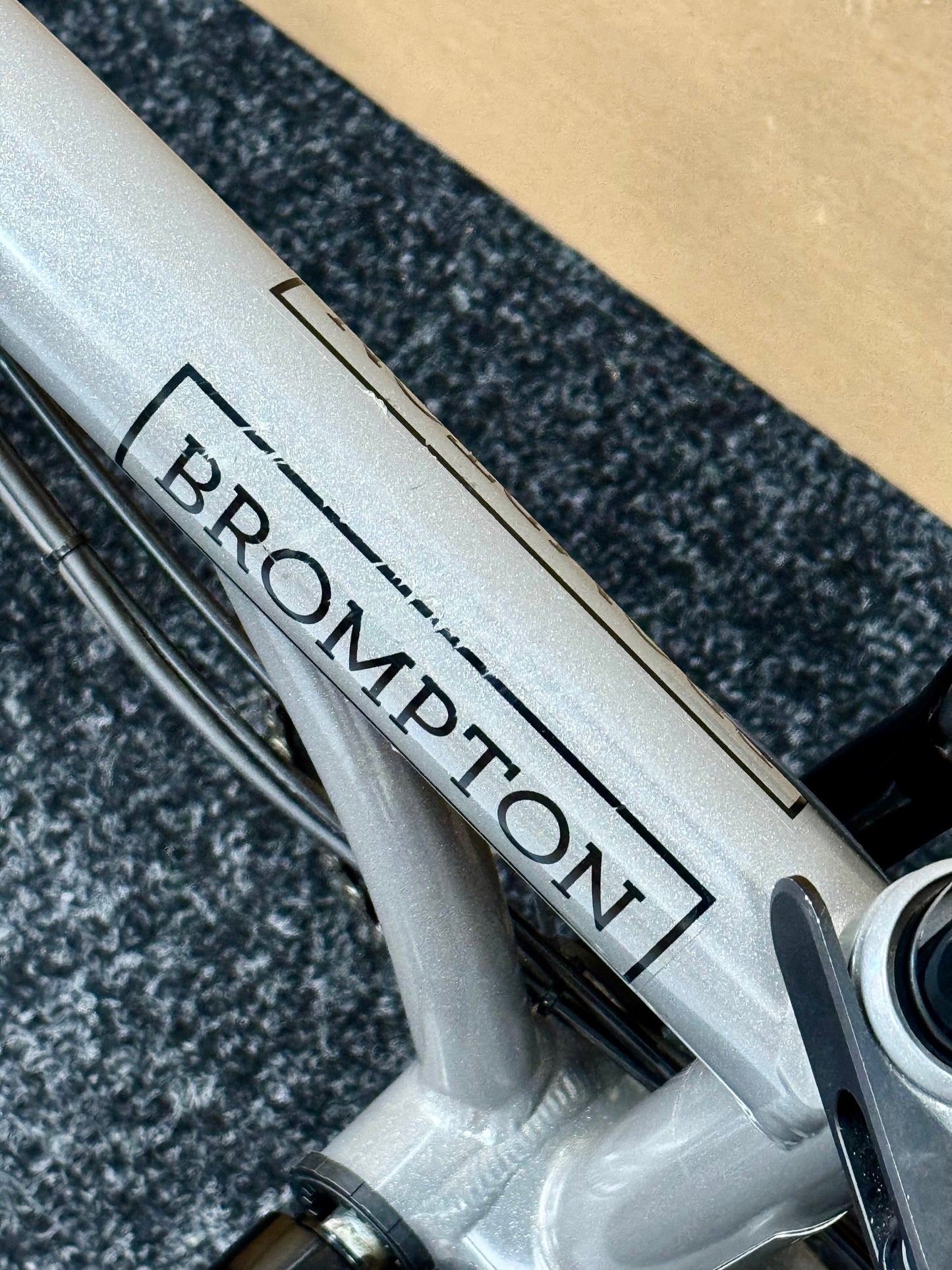 Brompton Pre-Owned P Line 4-Speed High-HB E-Bike Metallic Grey