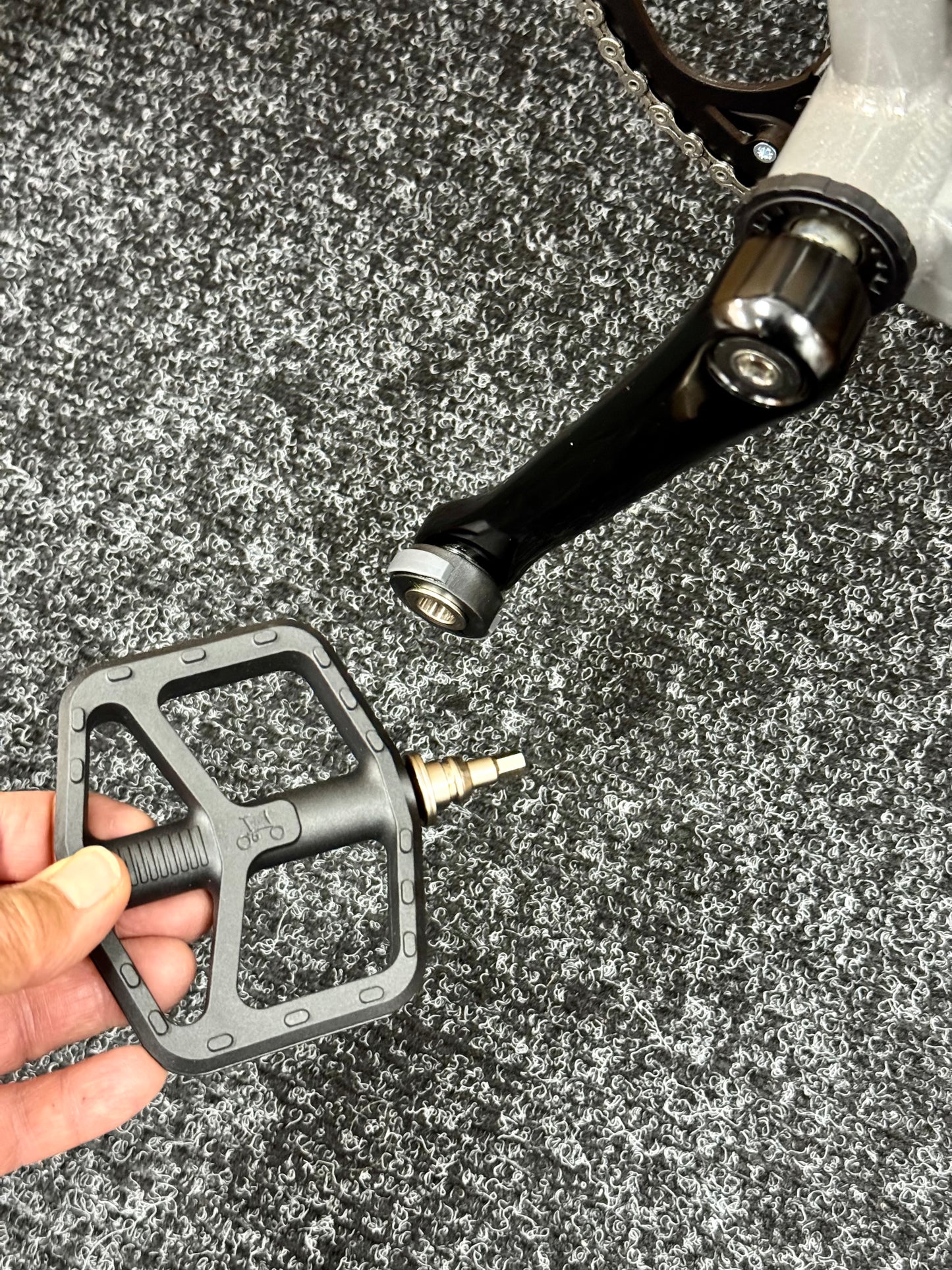 Brompton Pre-Owned P Line 4-Speed High-HB E-Bike Metallic Grey