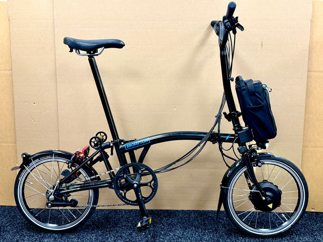 Brompton Pre-Owned High-HB 6-Speed Electric Bike All Black