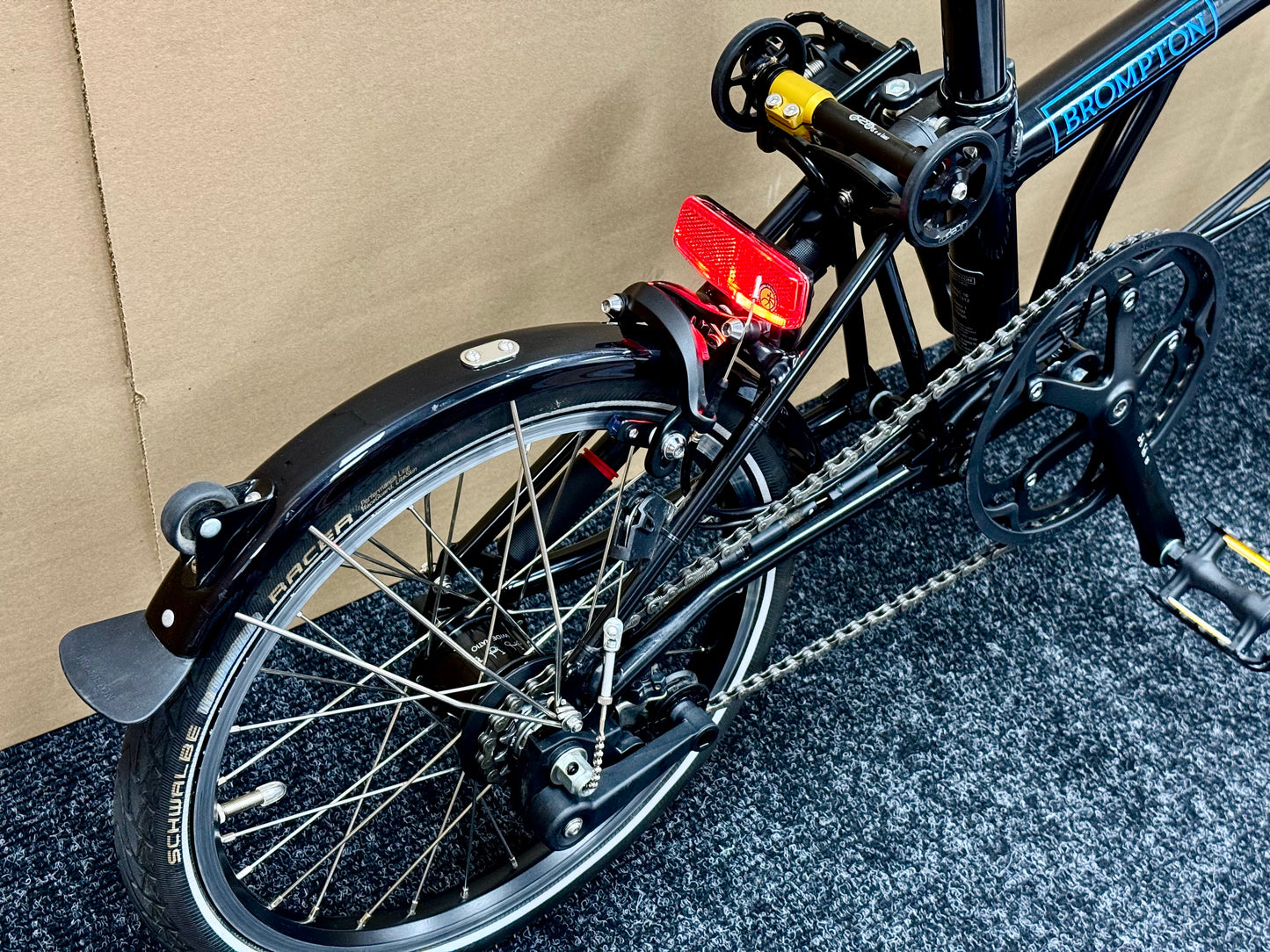 Brompton Pre-Owned High-HB 6-Speed Electric Bike All Black