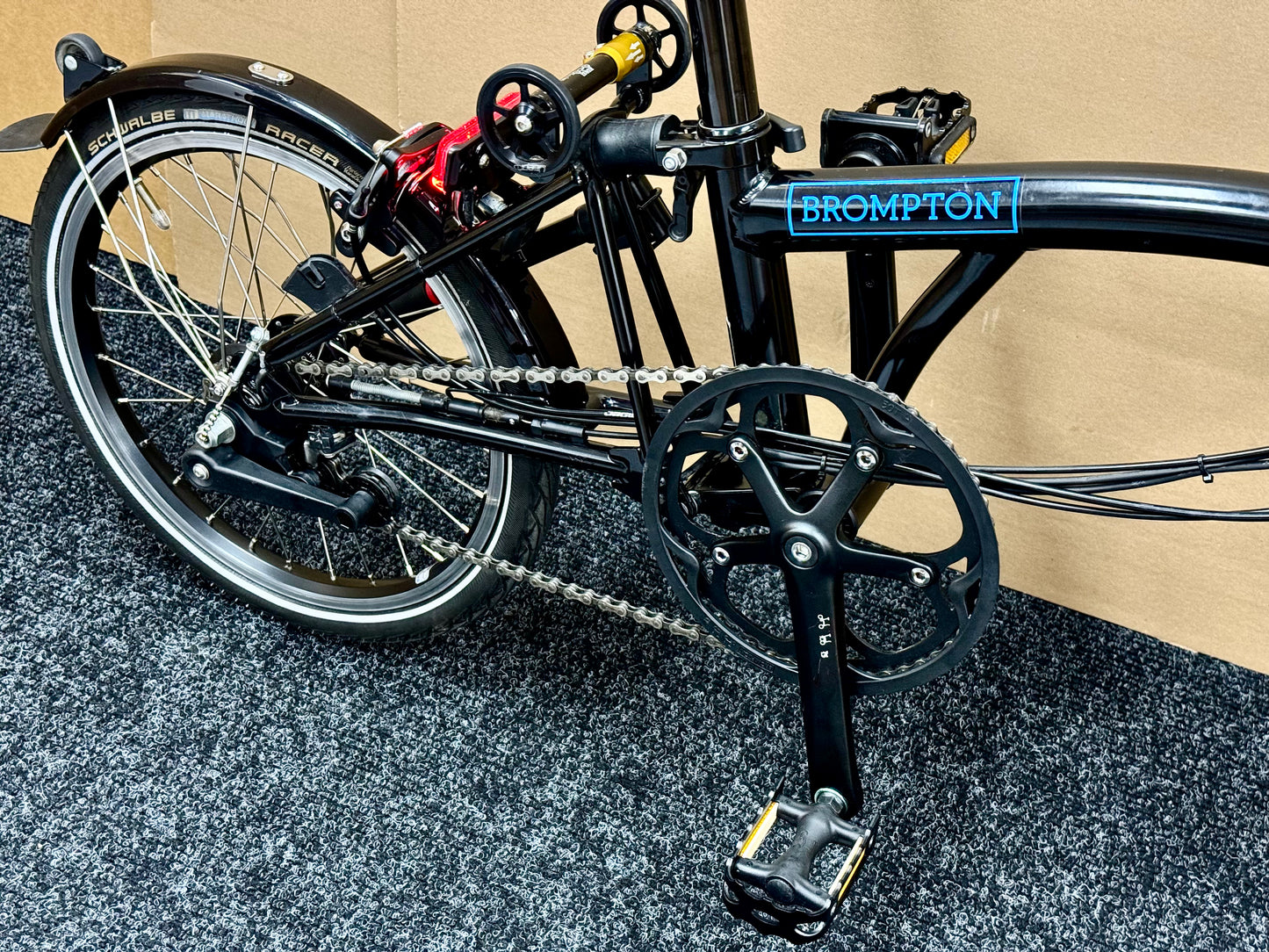 Brompton Pre-Owned High-HB 6-Speed Electric Bike All Black