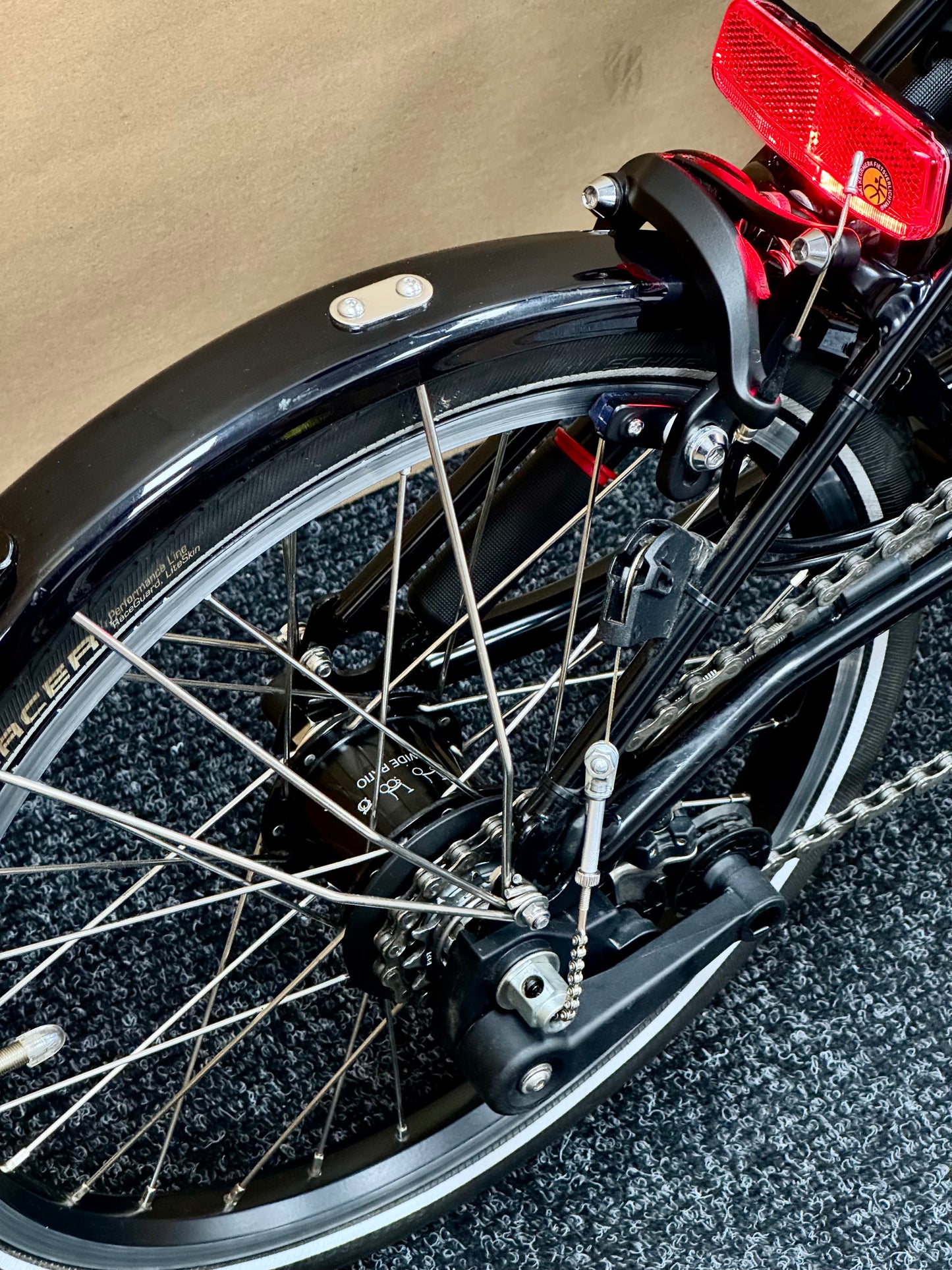 Brompton Pre-Owned High-HB 6-Speed Electric Bike All Black