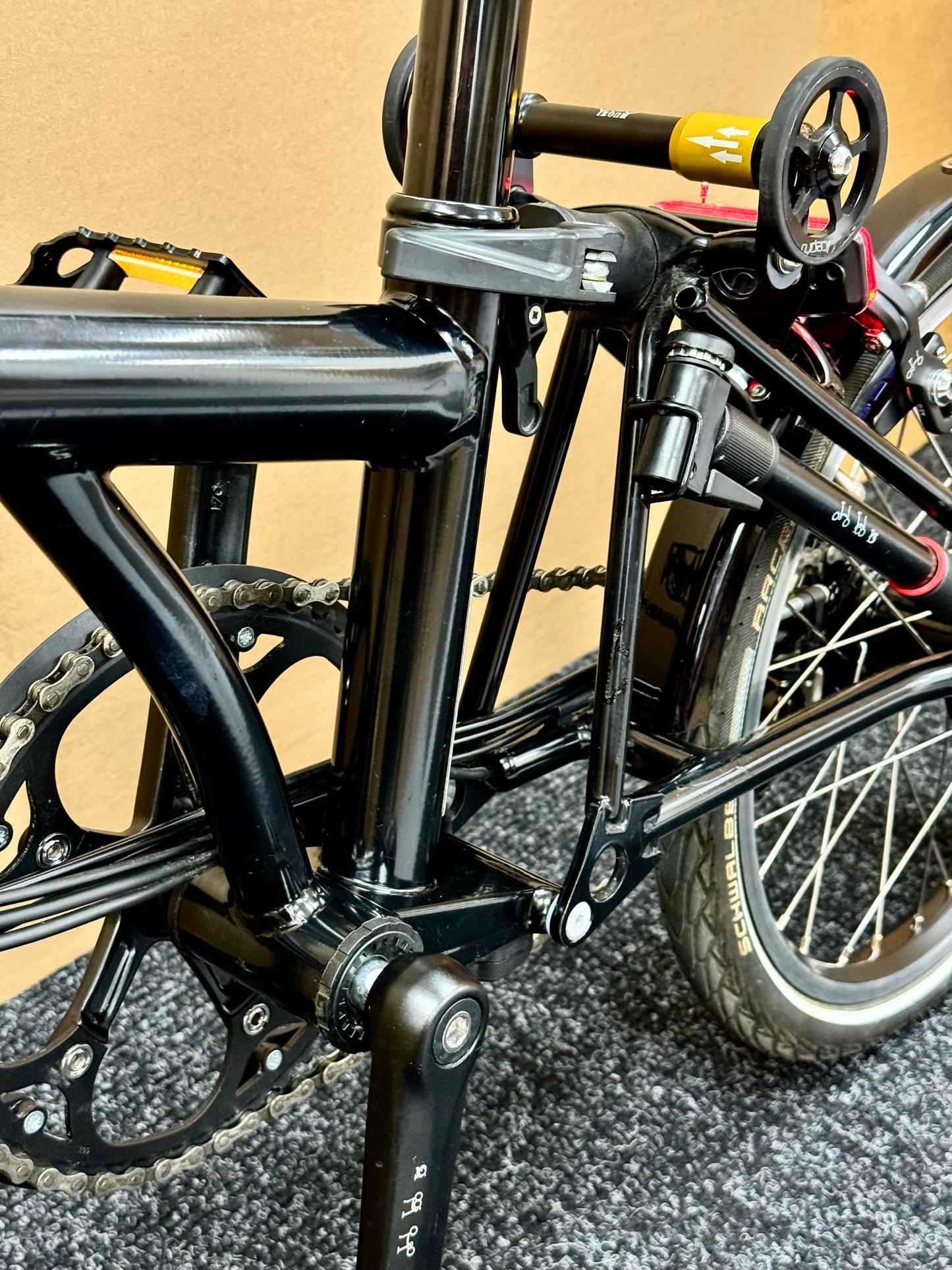 Brompton Pre-Owned High-HB 6-Speed Electric Bike All Black