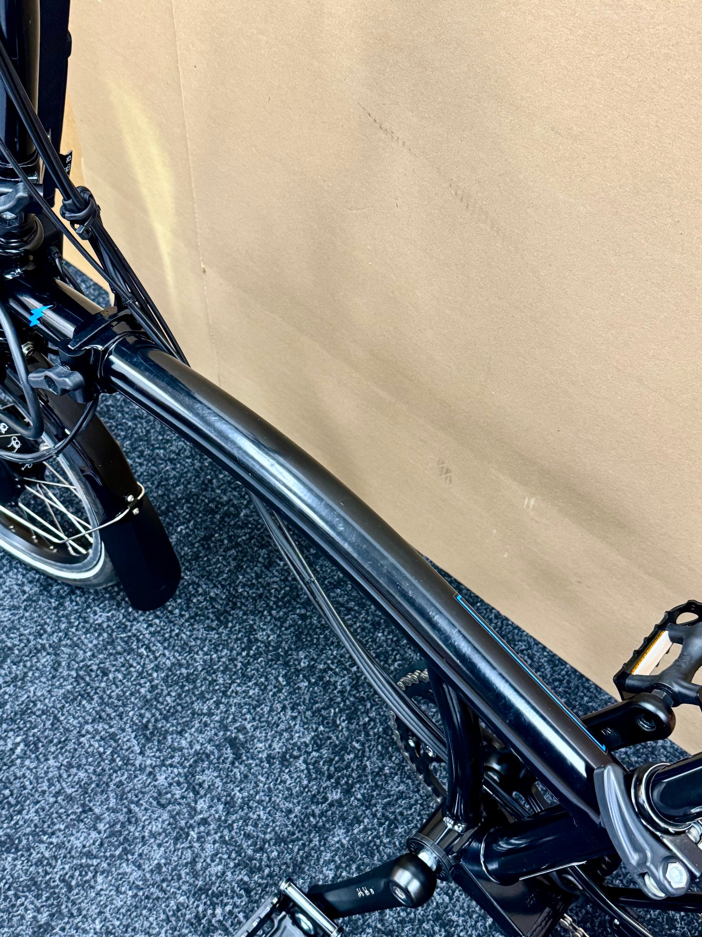 Brompton Pre-Owned High-HB 6-Speed Electric Bike All Black