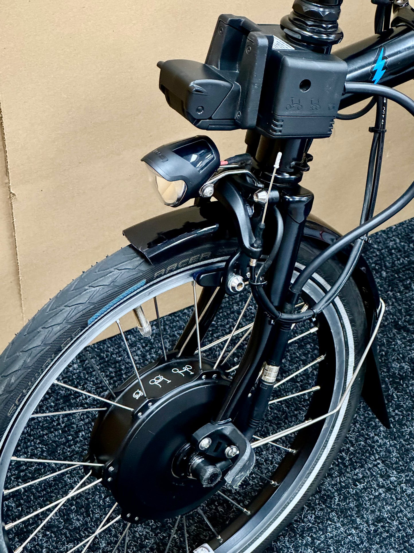 Brompton Pre-Owned High-HB 6-Speed Electric Bike All Black