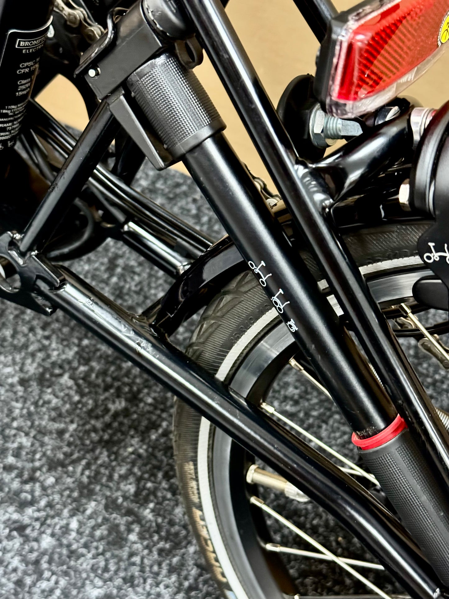 Brompton Pre-Owned High-HB 6-Speed Electric Bike All Black