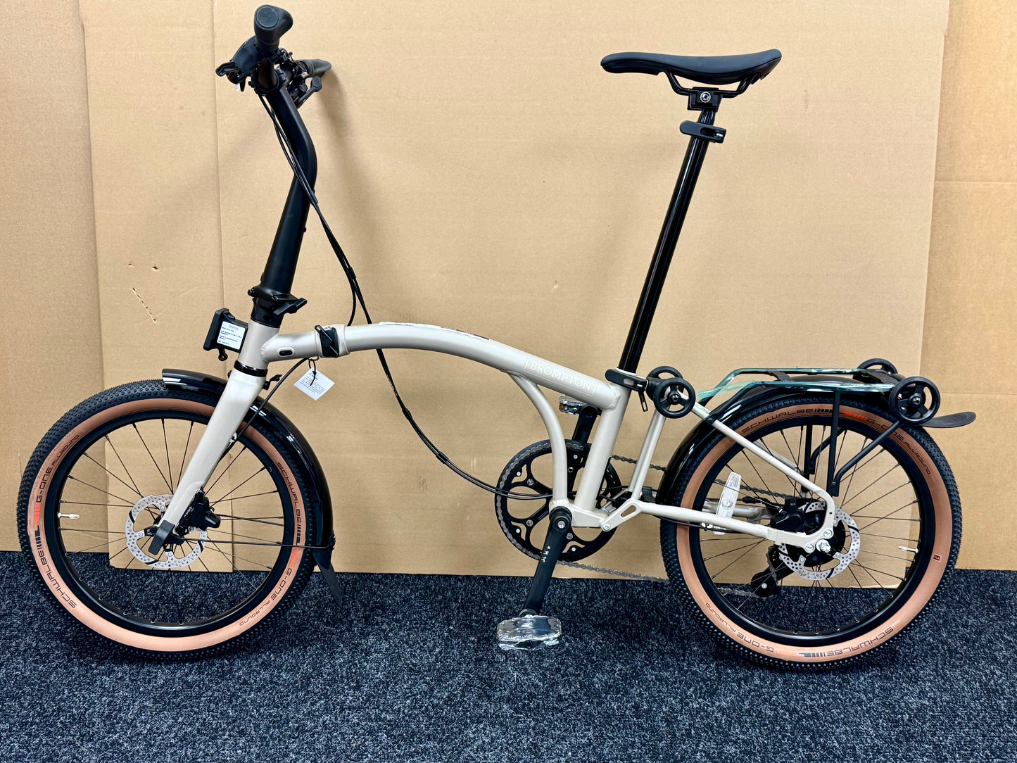 Brompton G Line 8-Speed Large "Mini-Marred" Trail Dust White