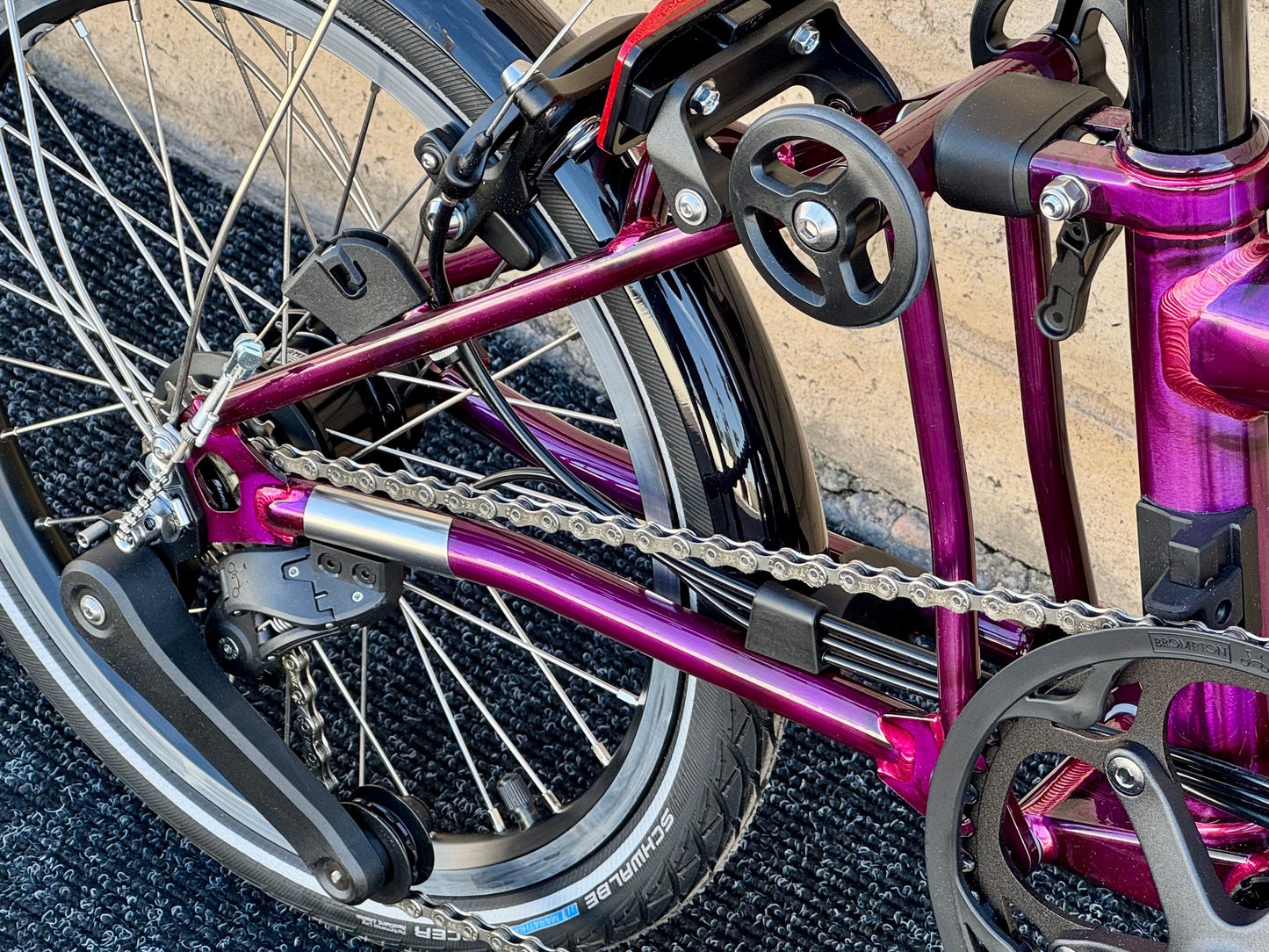 Brompton C Line High-HB Amethyst Lacquer "Mini-Marred"
