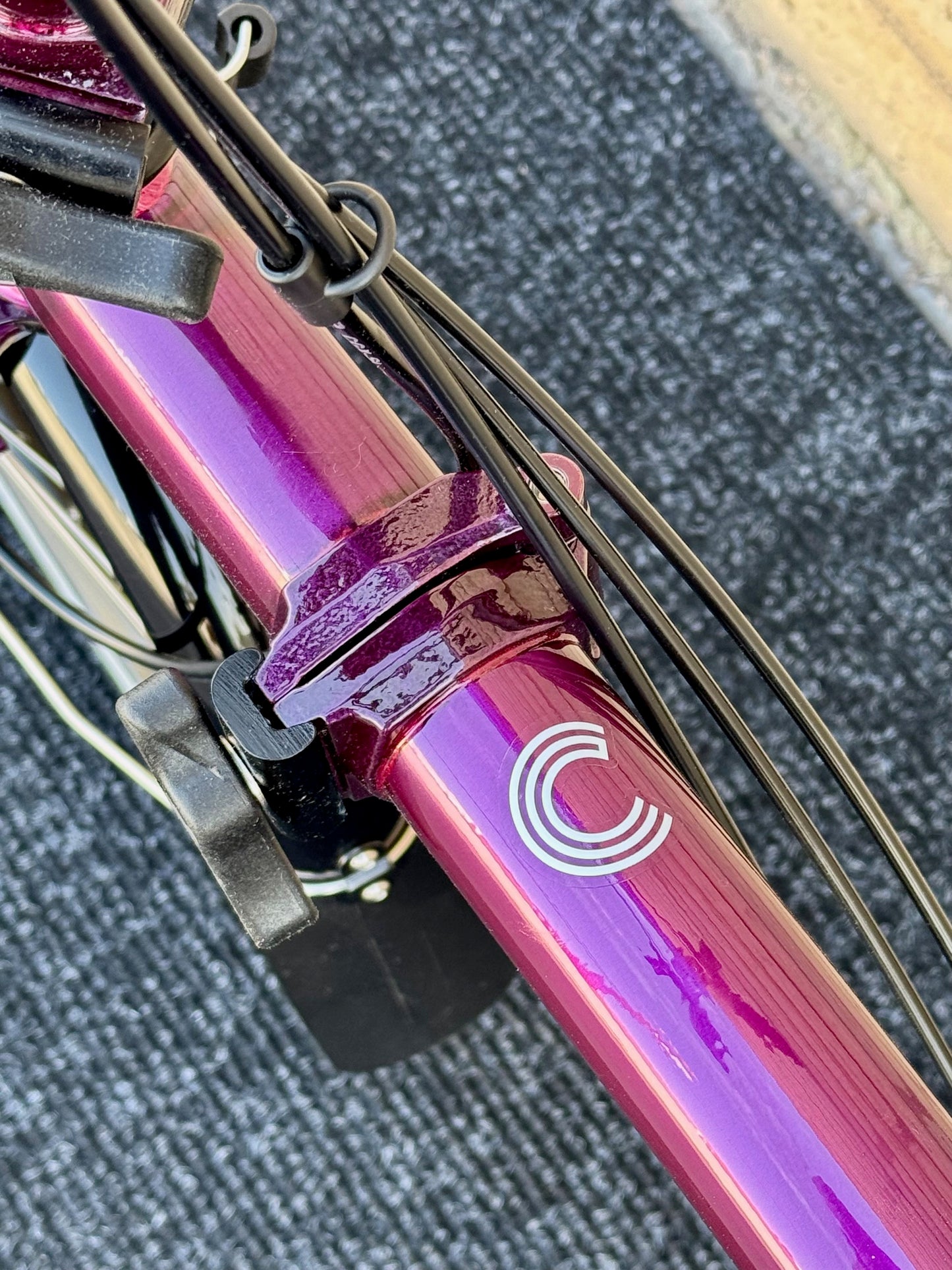 Brompton C Line High-HB Amethyst Lacquer "Mini-Marred"