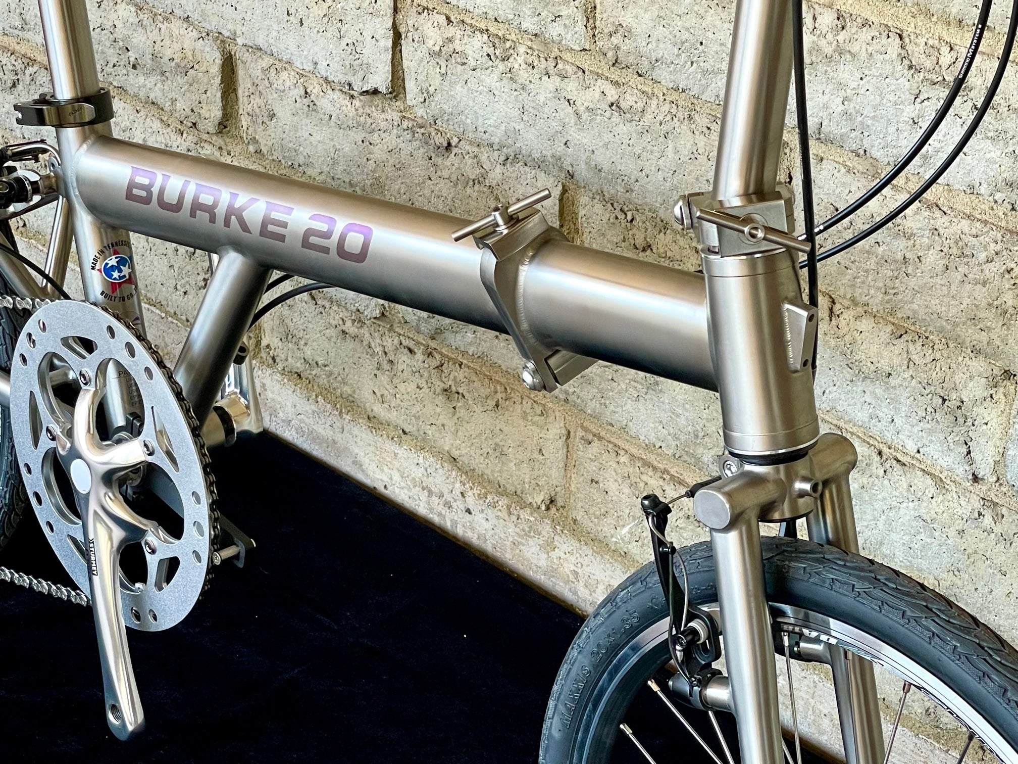 Burke 20 2025 titanium folding bike