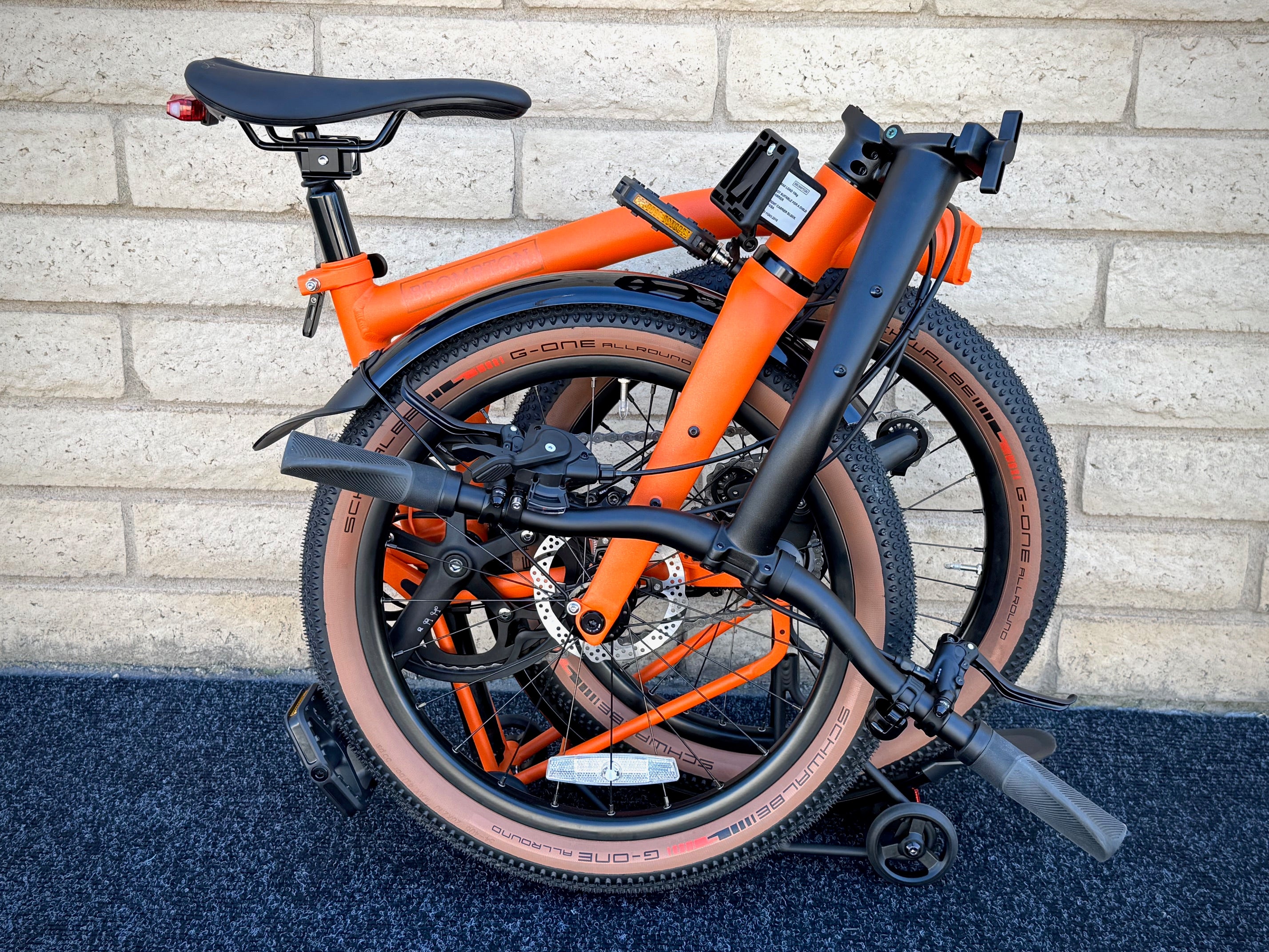 Brompton G Line 8-Speed Adventure Orange 3 Sizes – PortaPedal Bike