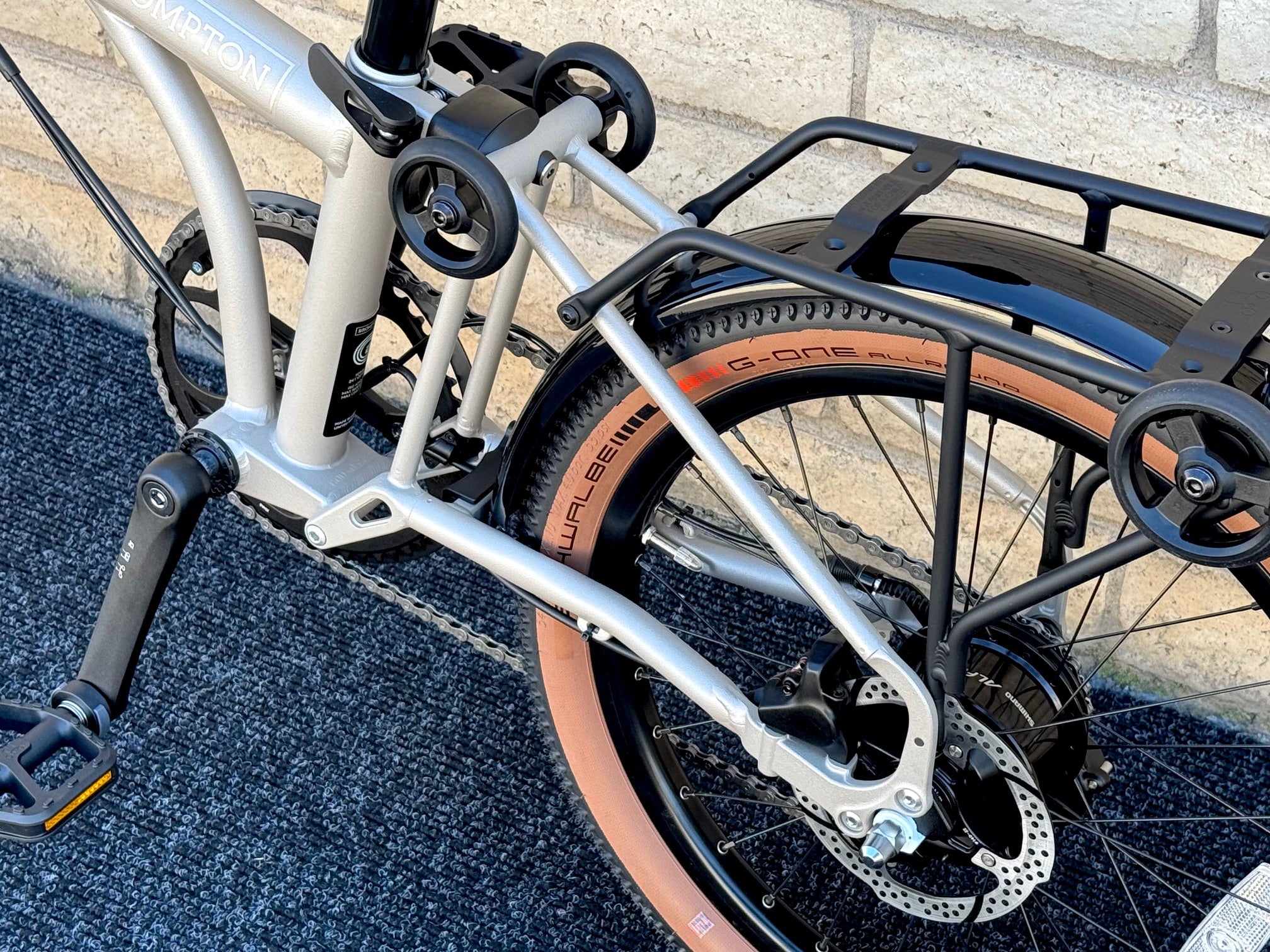 Brompton G Line 8-Speed Trail Dust White 3 Sizes – PortaPedal Bike
