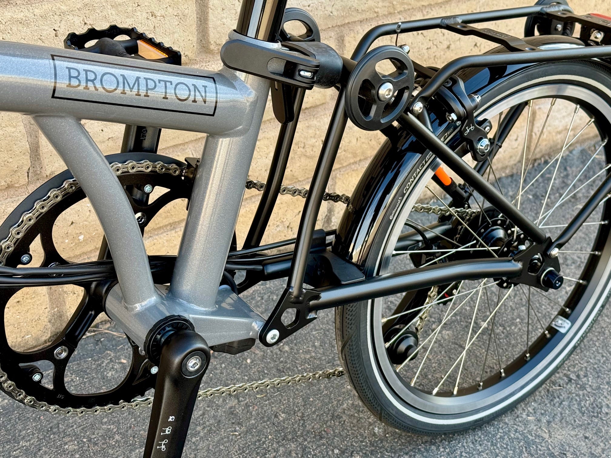 Brompton P Line 4-Speed Electric Storm Grey Metallic