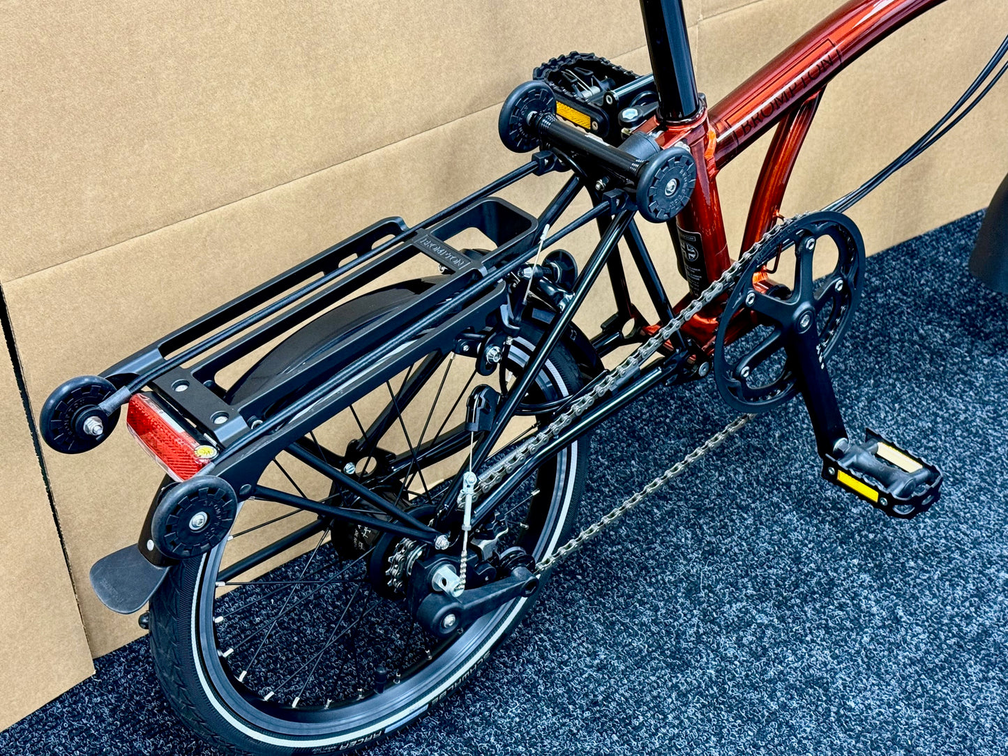 Brompton Pre-Owned High-HB 6 Speed Superlight Flame Lacquer