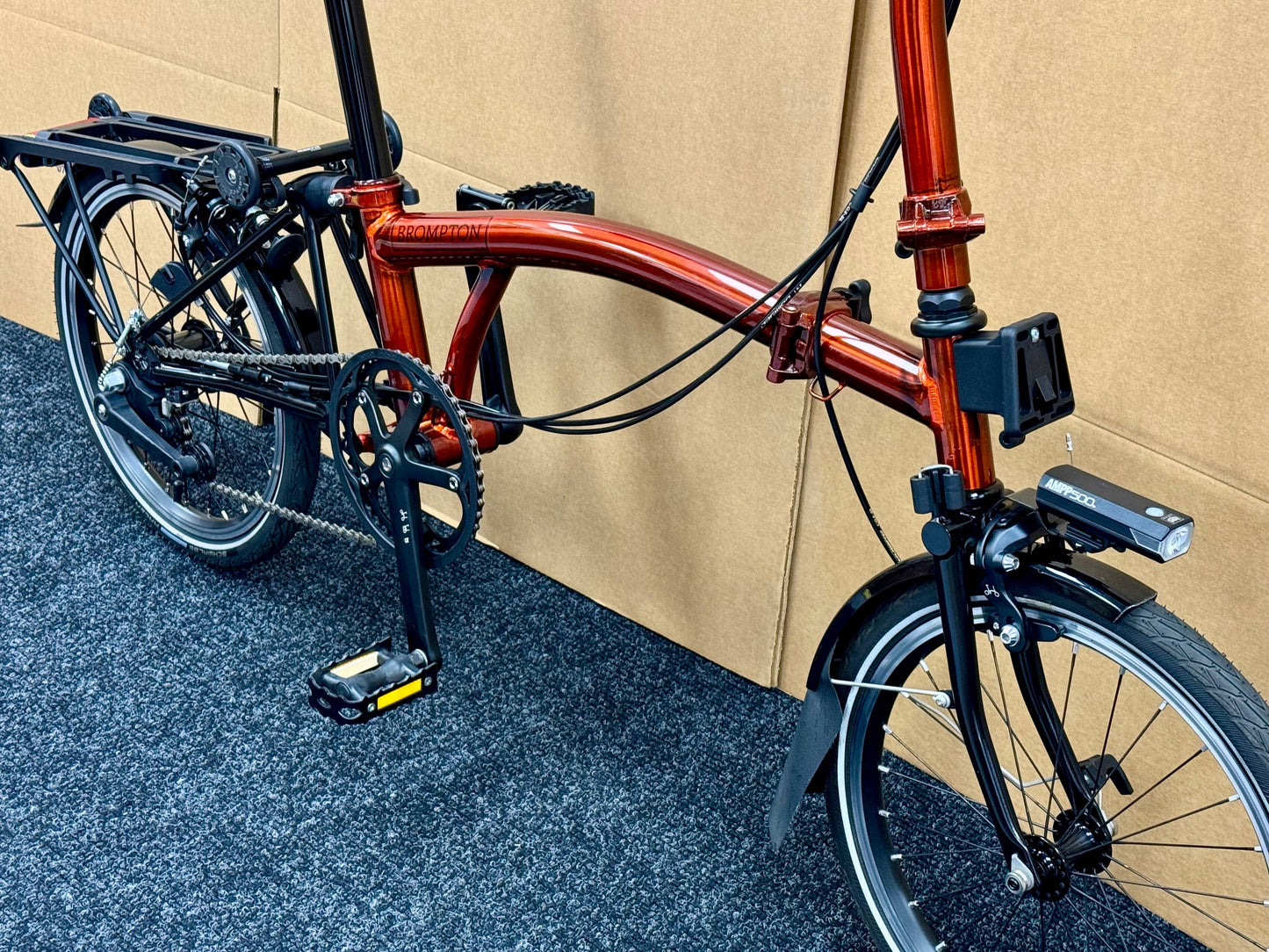Brompton Pre-Owned High-HB 6 Speed Superlight Flame Lacquer