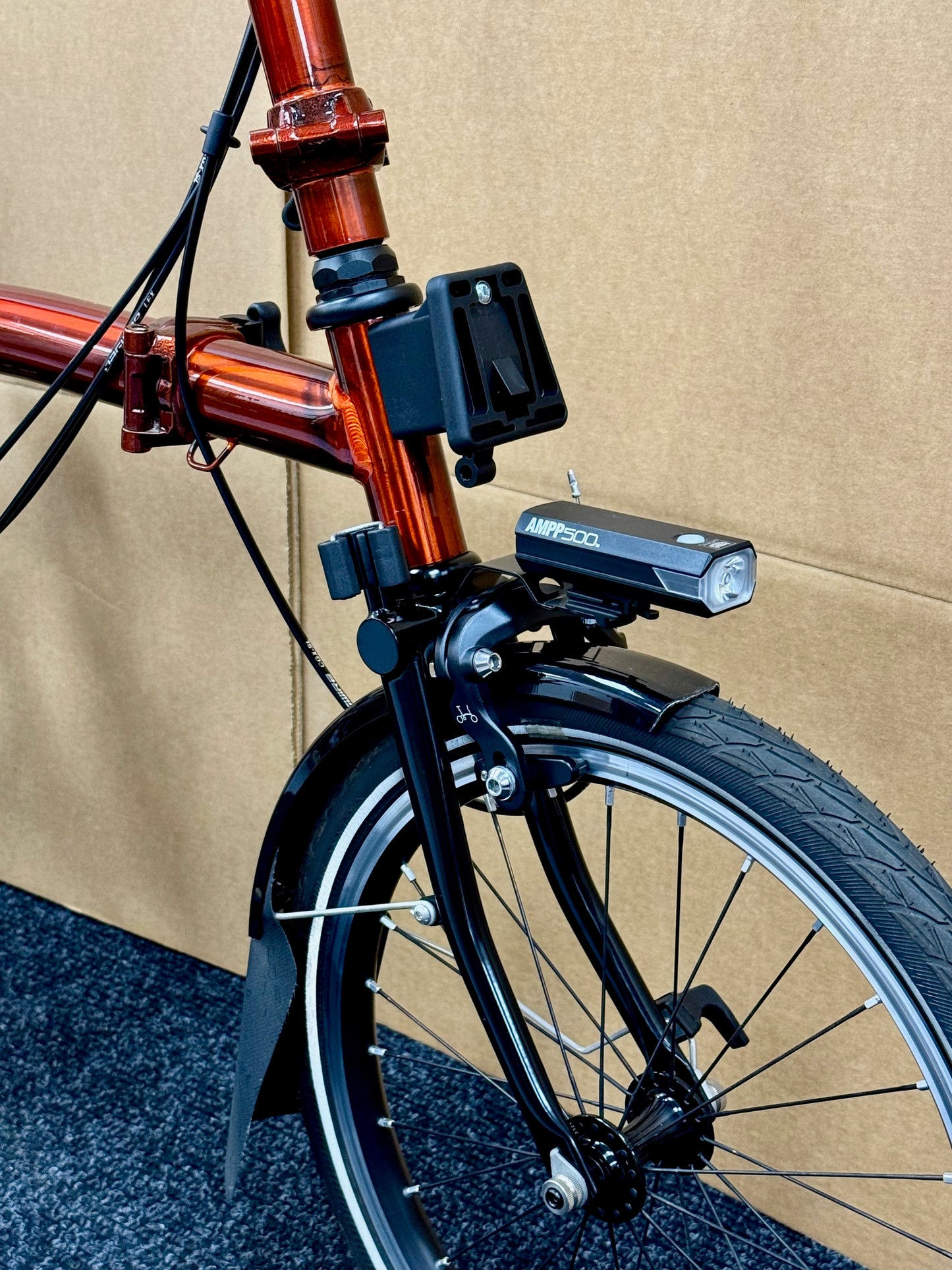 Brompton Pre-Owned High-HB 6 Speed Superlight Flame Lacquer