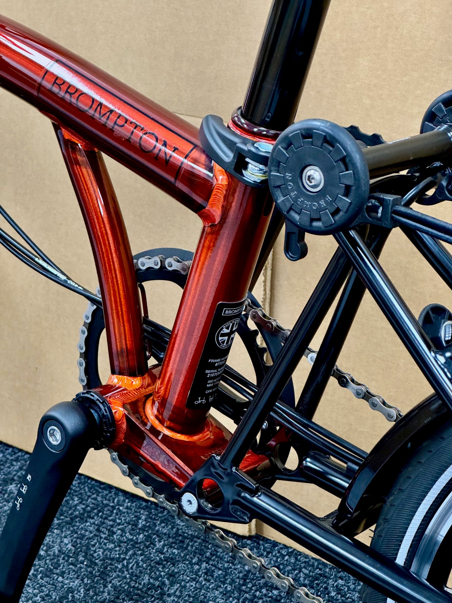 Brompton Pre-Owned High-HB 6 Speed Superlight Flame Lacquer