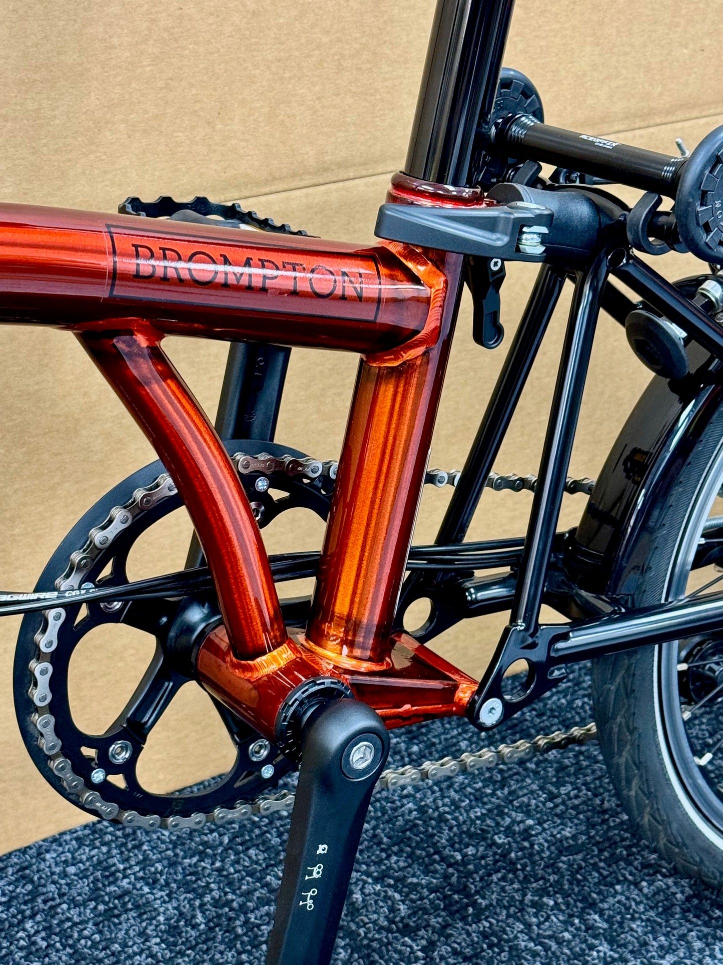 Brompton Pre-Owned High-HB 6 Speed Superlight Flame Lacquer