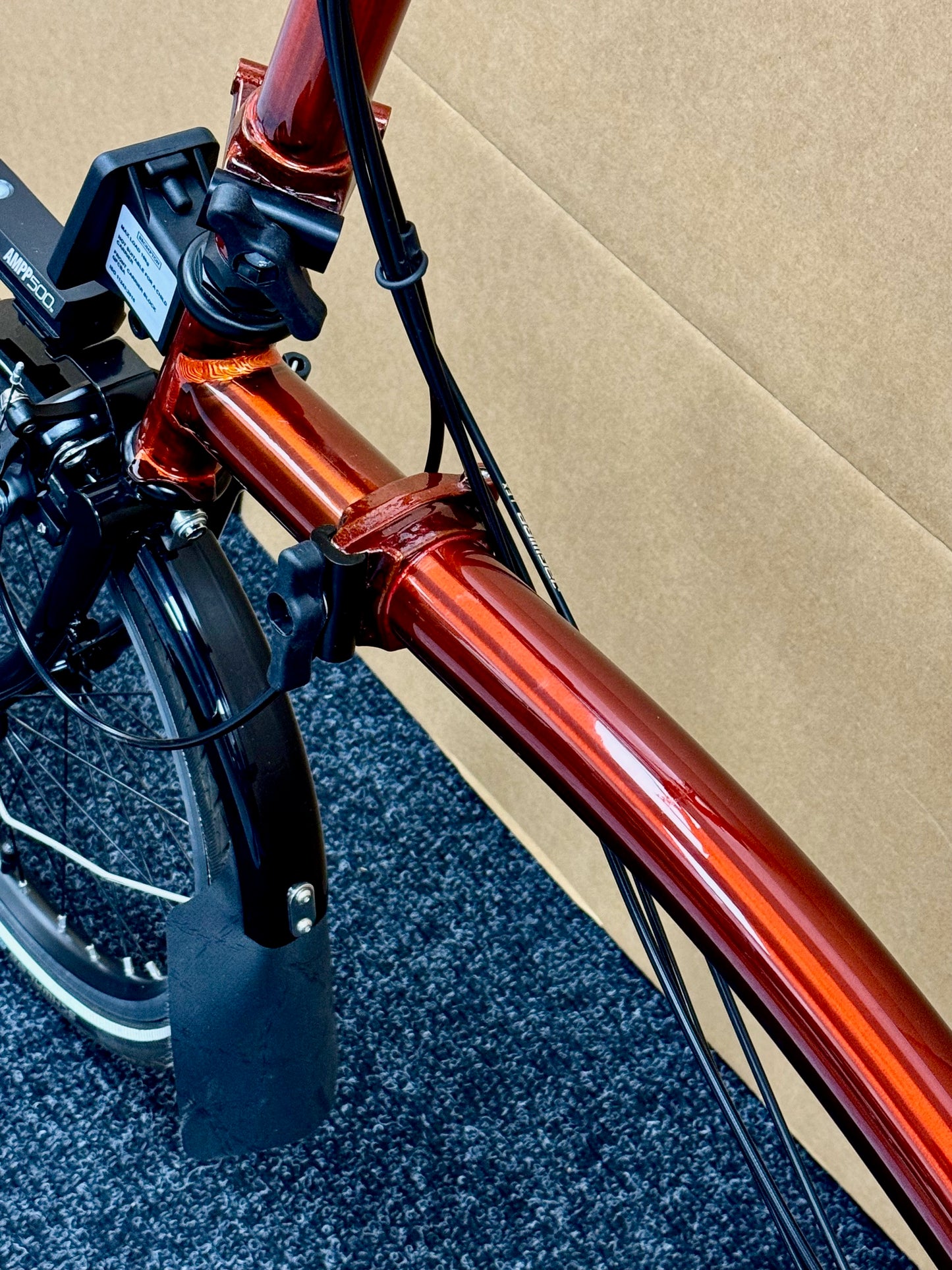 Brompton Pre-Owned High-HB 6 Speed Superlight Flame Lacquer