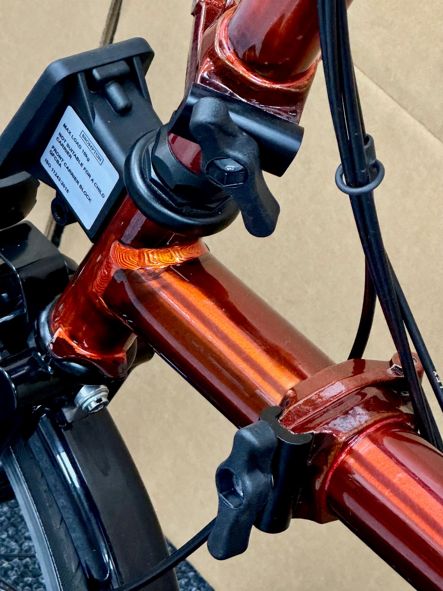 Brompton Pre-Owned High-HB 6 Speed Superlight Flame Lacquer