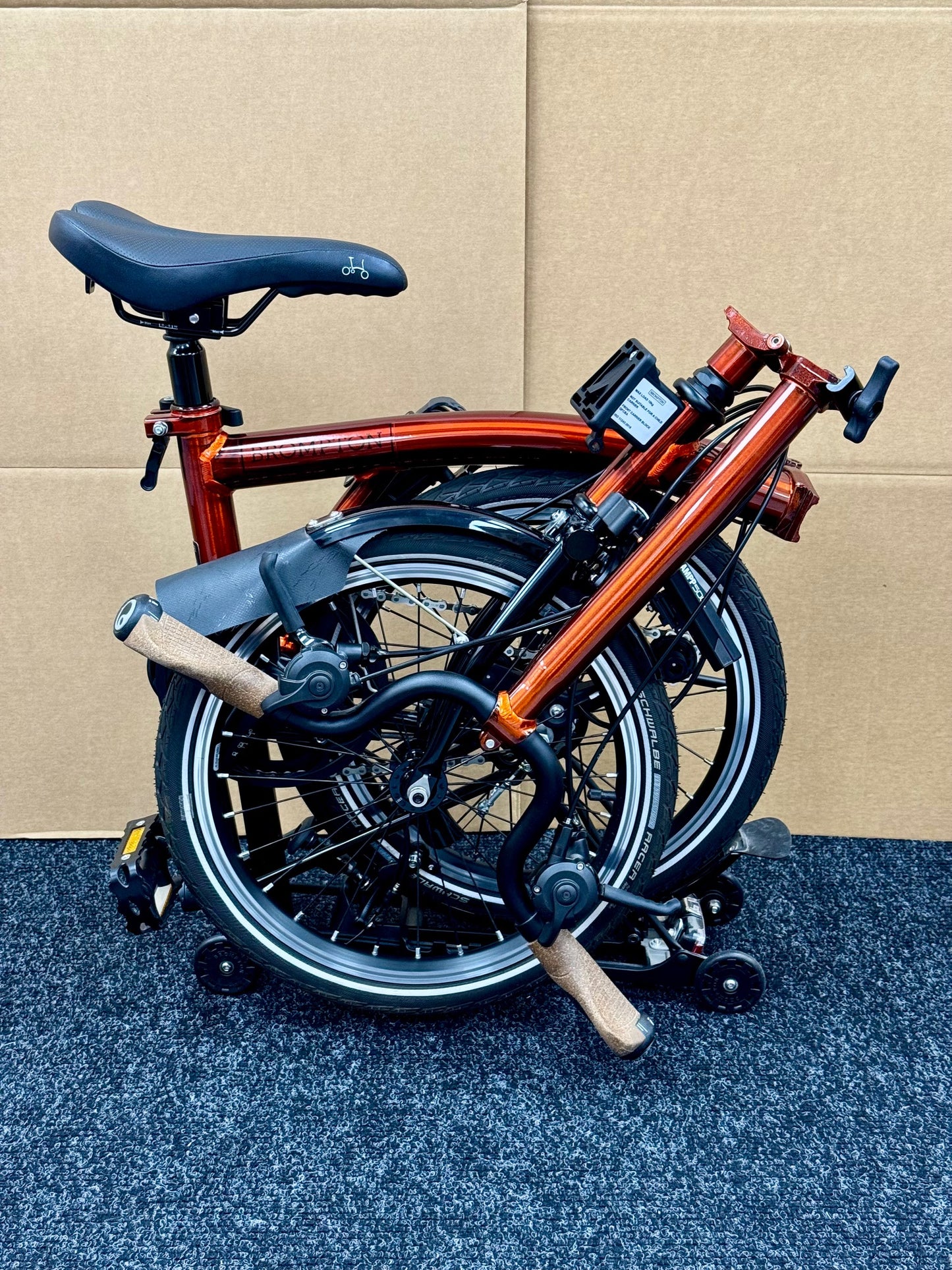 Brompton Pre-Owned High-HB 6 Speed Superlight Flame Lacquer