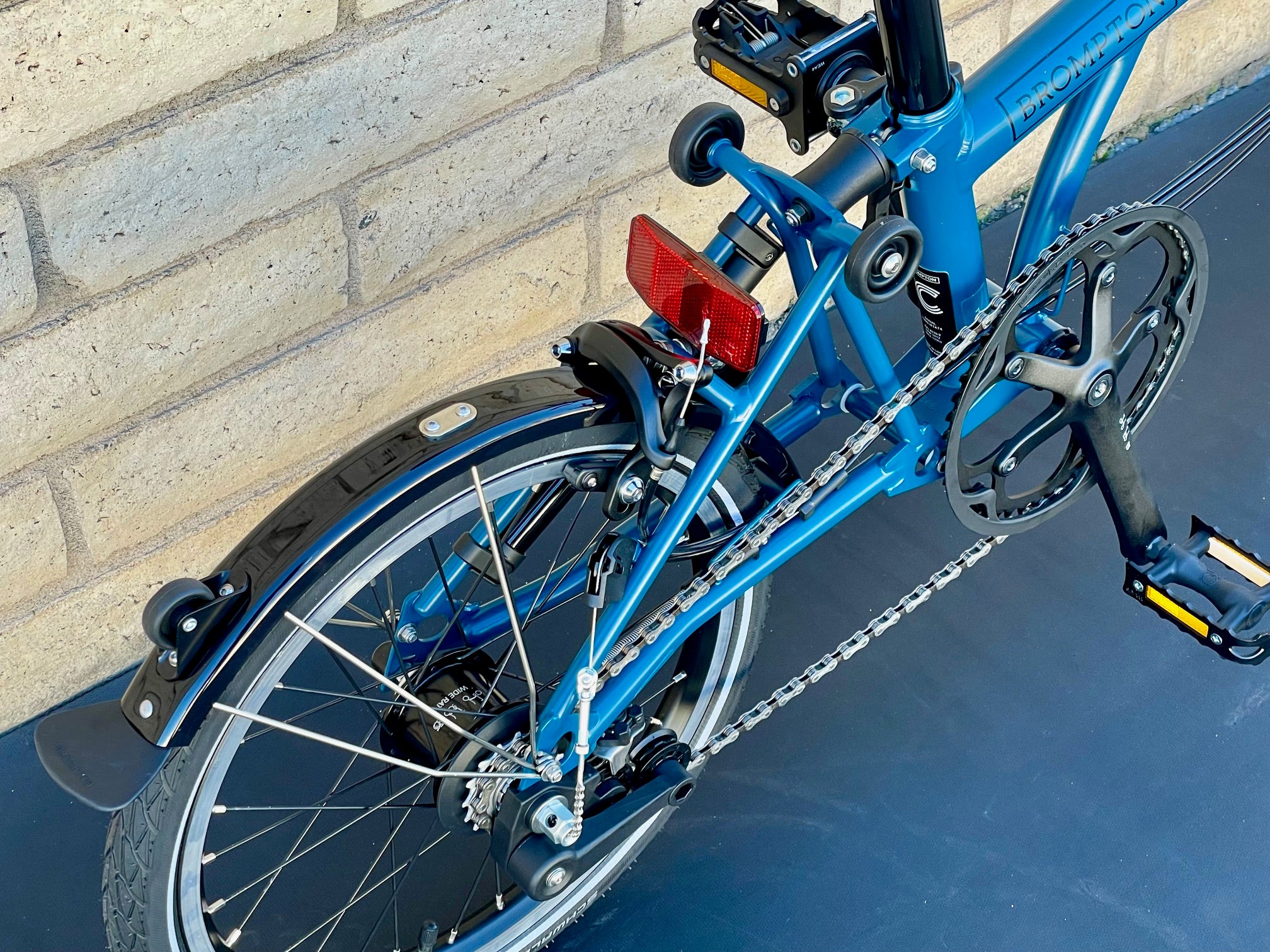 Blue discount brompton bike