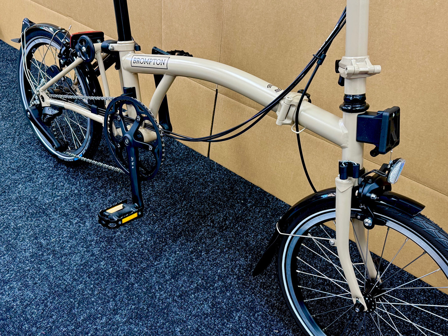 Brompton C Line 12-Speed High-HB Dune Sand
