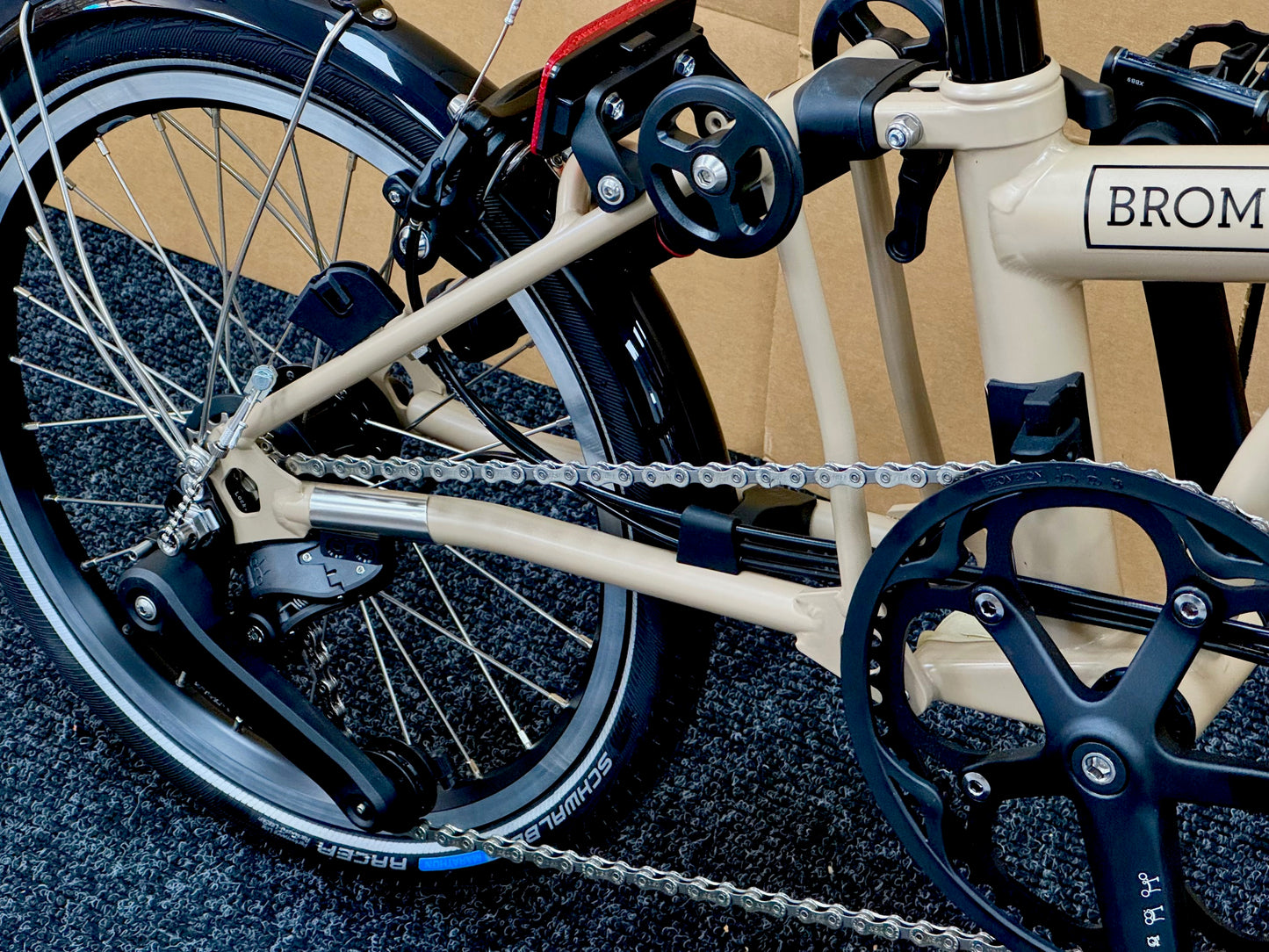 Brompton C Line 12-Speed High-HB Dune Sand