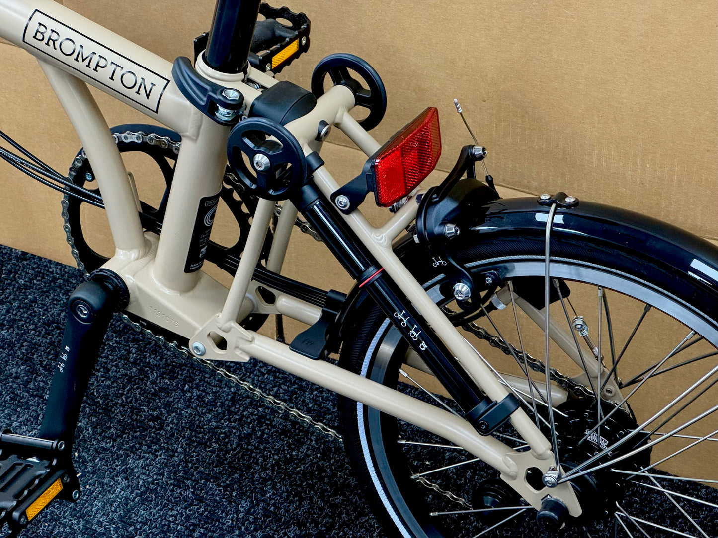Brompton C Line 12-Speed High-HB Dune Sand