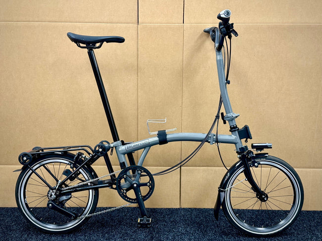 Brompton Pre-Owned P Line High-HB 12-Speed Metallic Grey