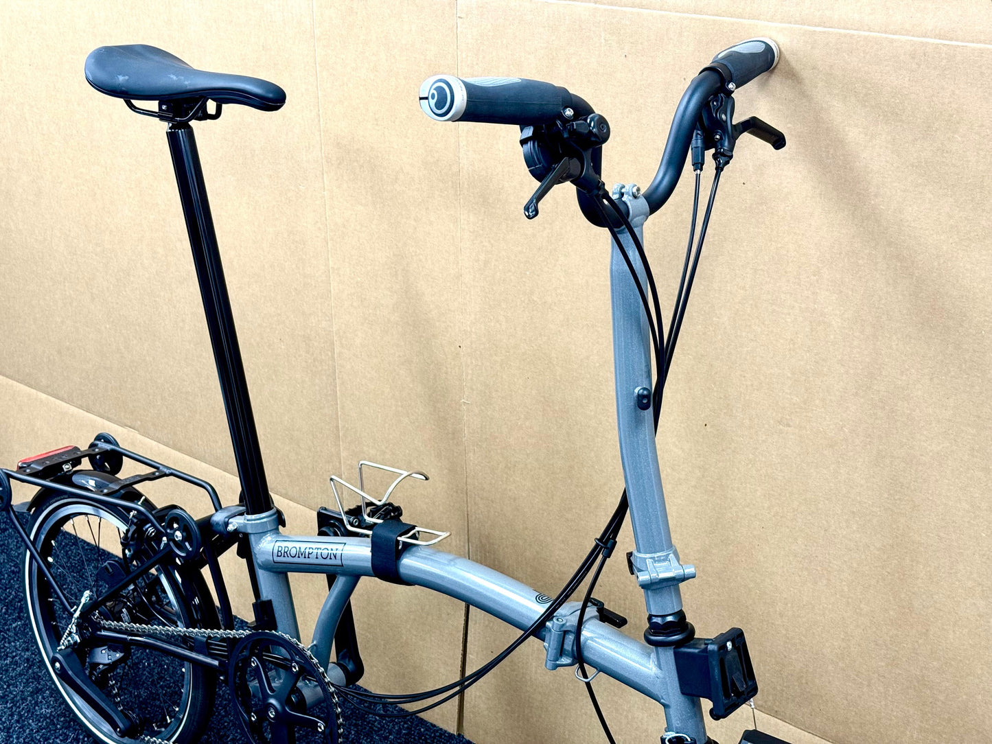 Brompton Pre-Owned P Line High-HB 12-Speed Metallic Grey