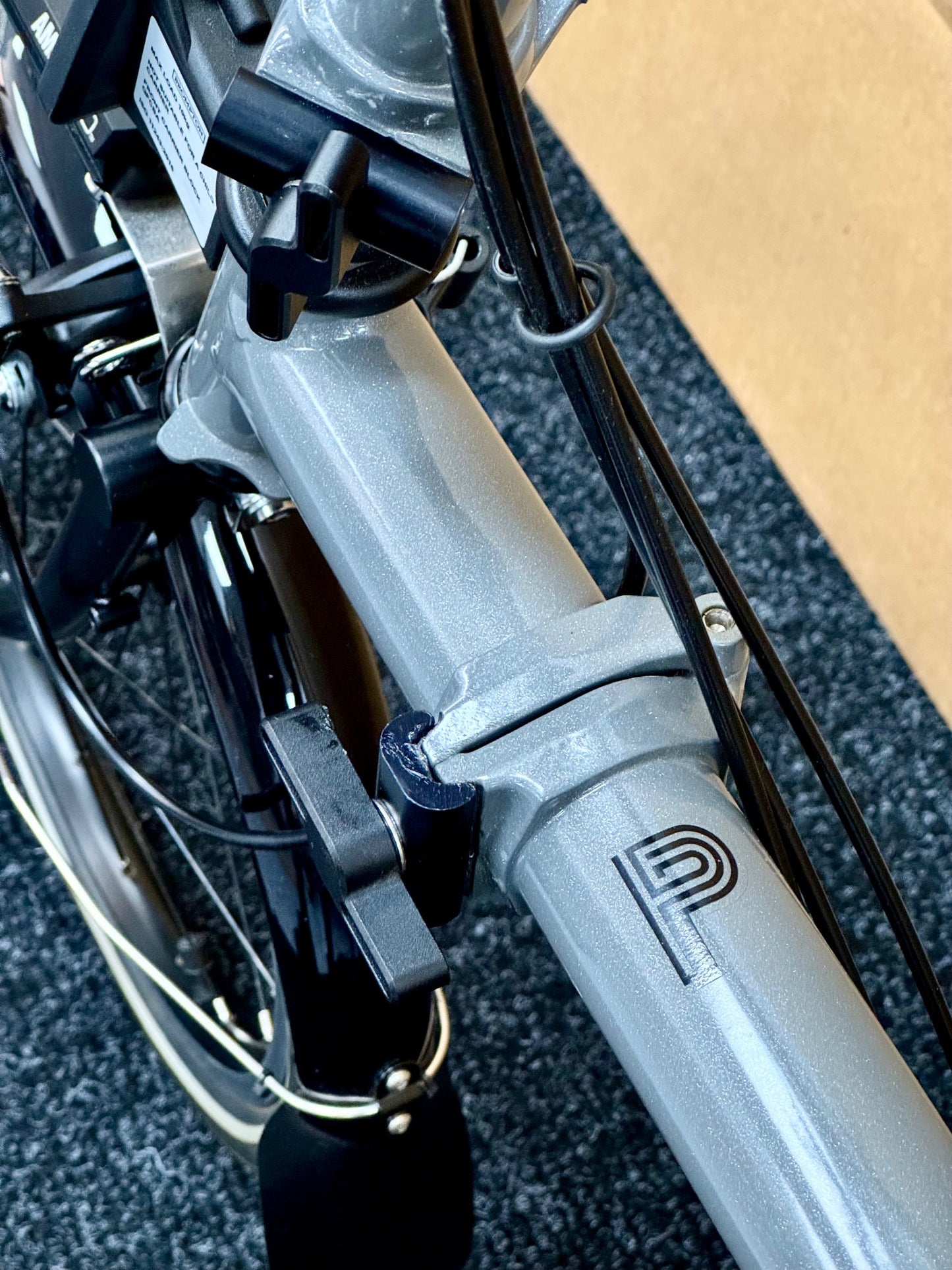 Brompton Pre-Owned P Line High-HB 12-Speed Metallic Grey