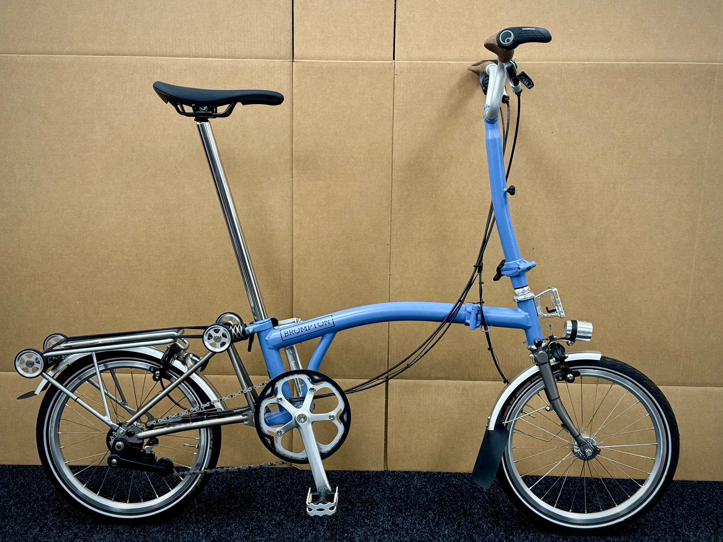 Brompton Pre-Owned High-HB 2-Speed Cloud Blue Superlight