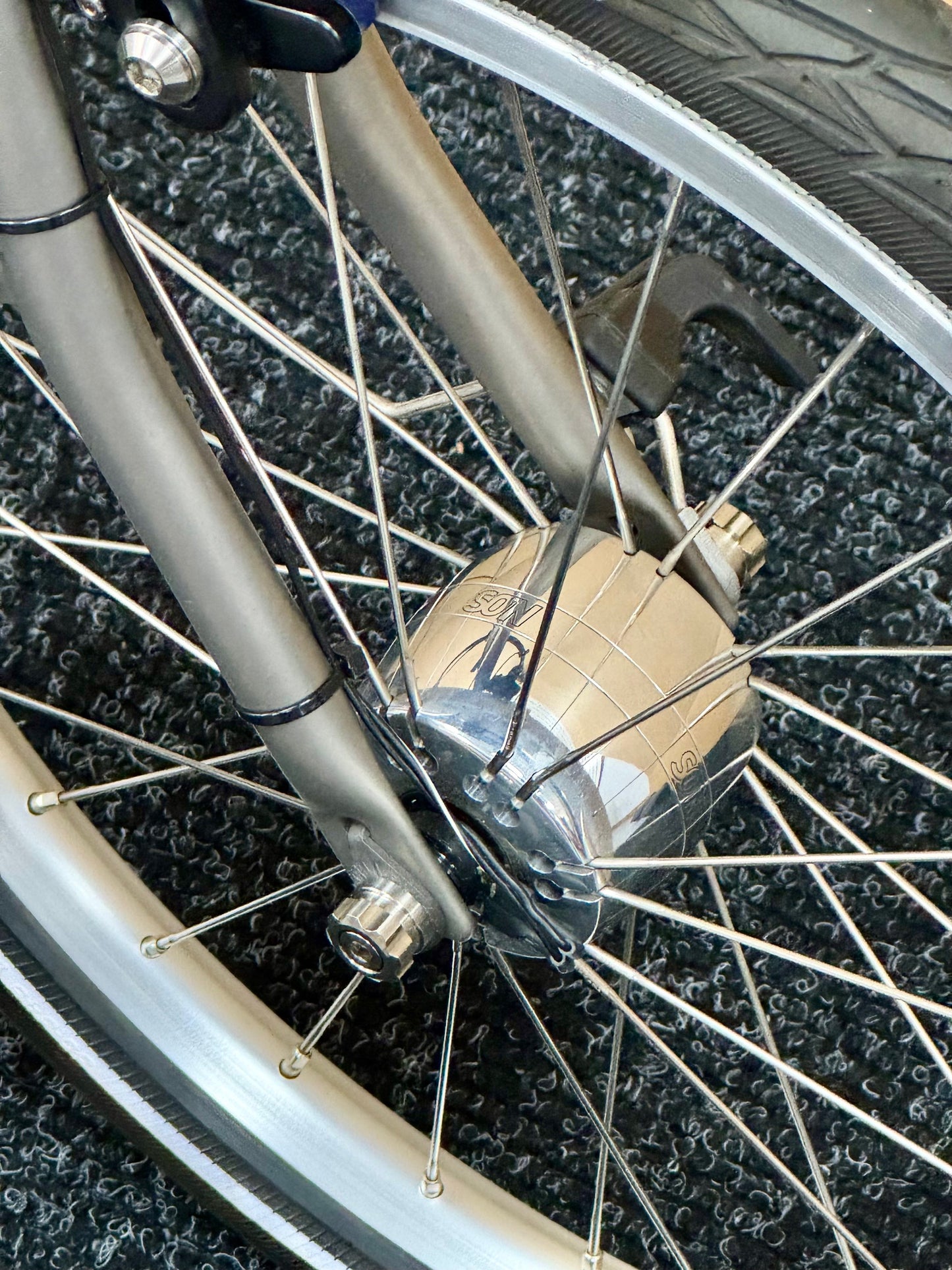 Brompton Pre-Owned High-HB 2-Speed Cloud Blue Superlight