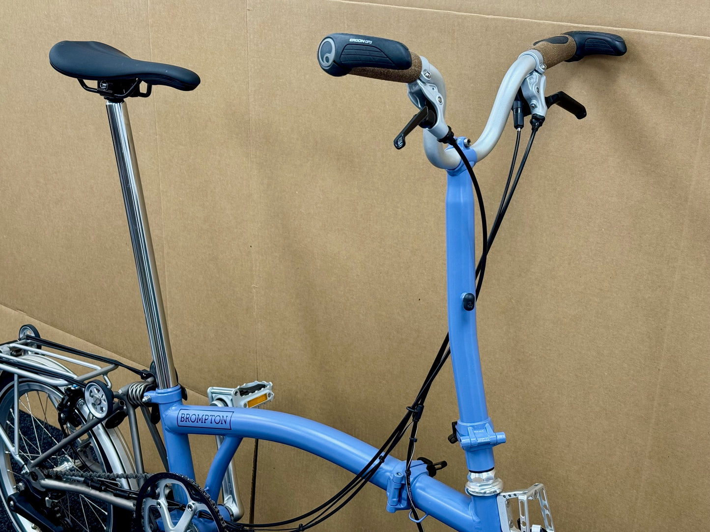 Brompton Pre-Owned High-HB 2-Speed Cloud Blue Superlight