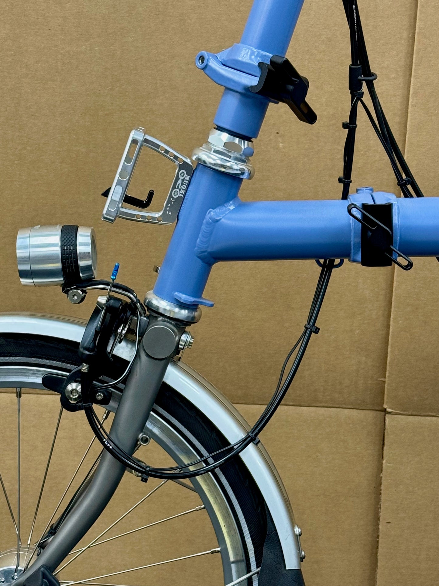 Brompton Pre-Owned High-HB 2-Speed Cloud Blue Superlight